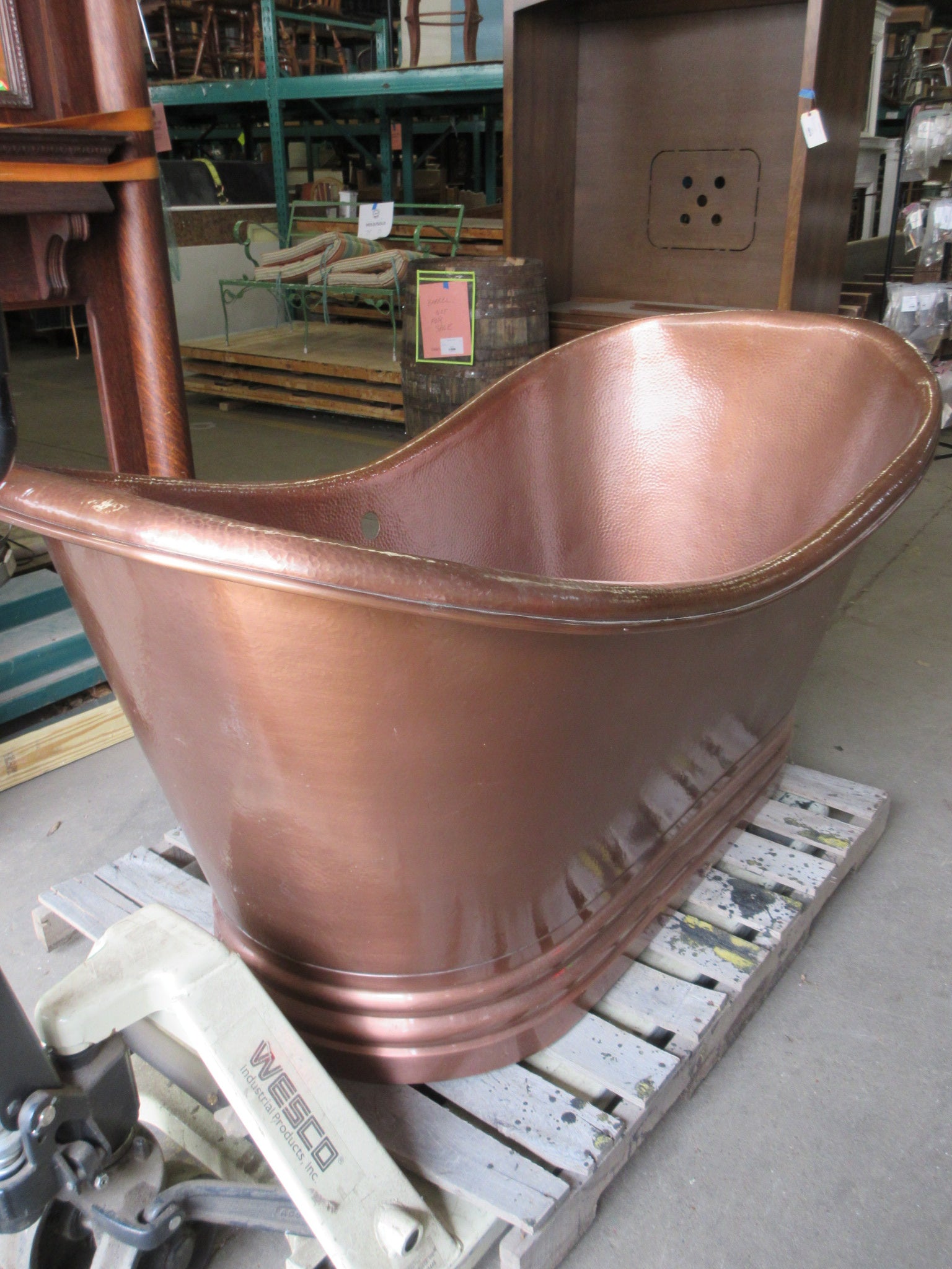 Hammered Copper Tub