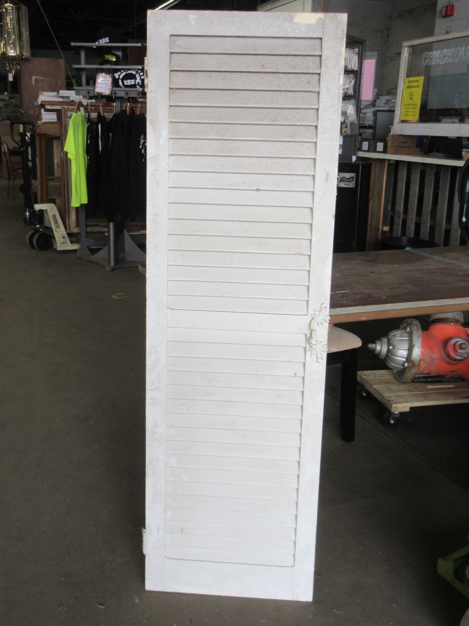Wooden Shutter with Hardware