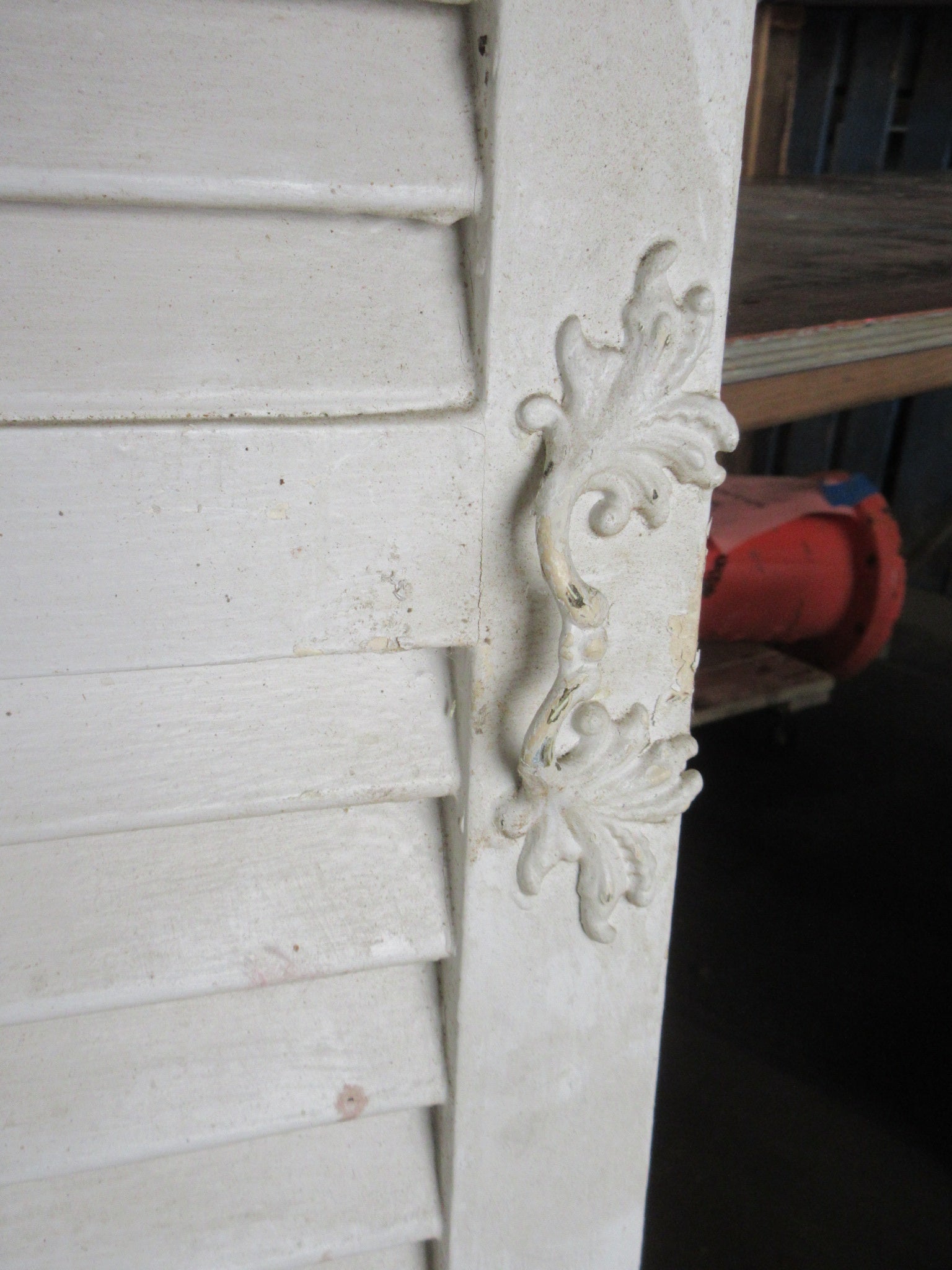 Wooden Shutter with Hardware