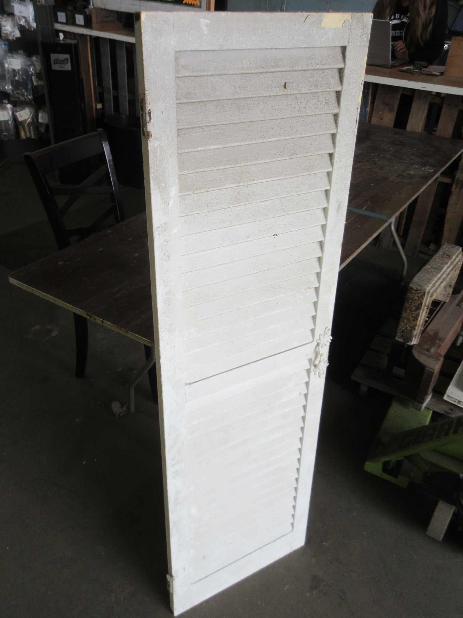 Wooden Shutter with Hardware