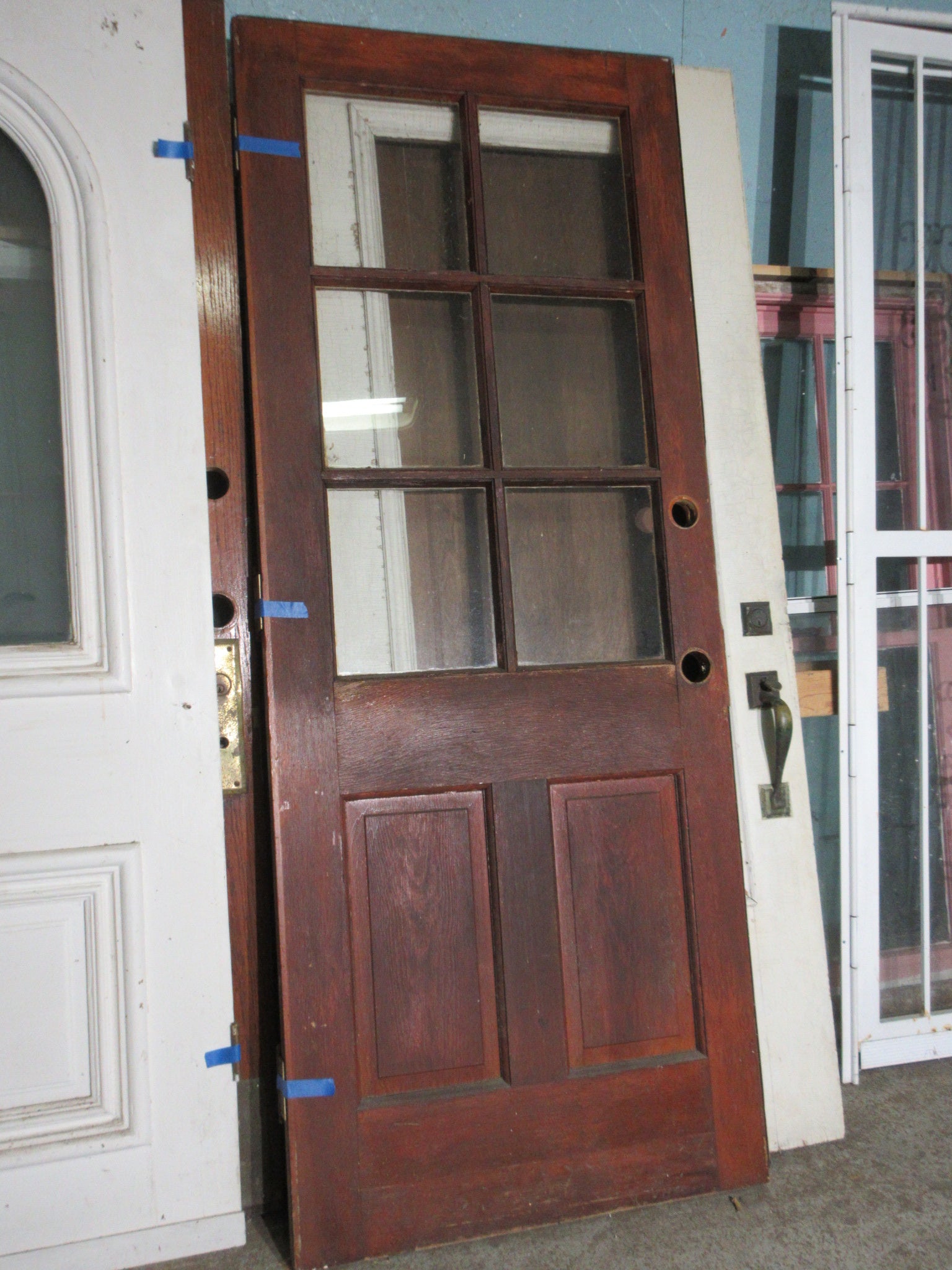 Six Lite Paneled Entry Door