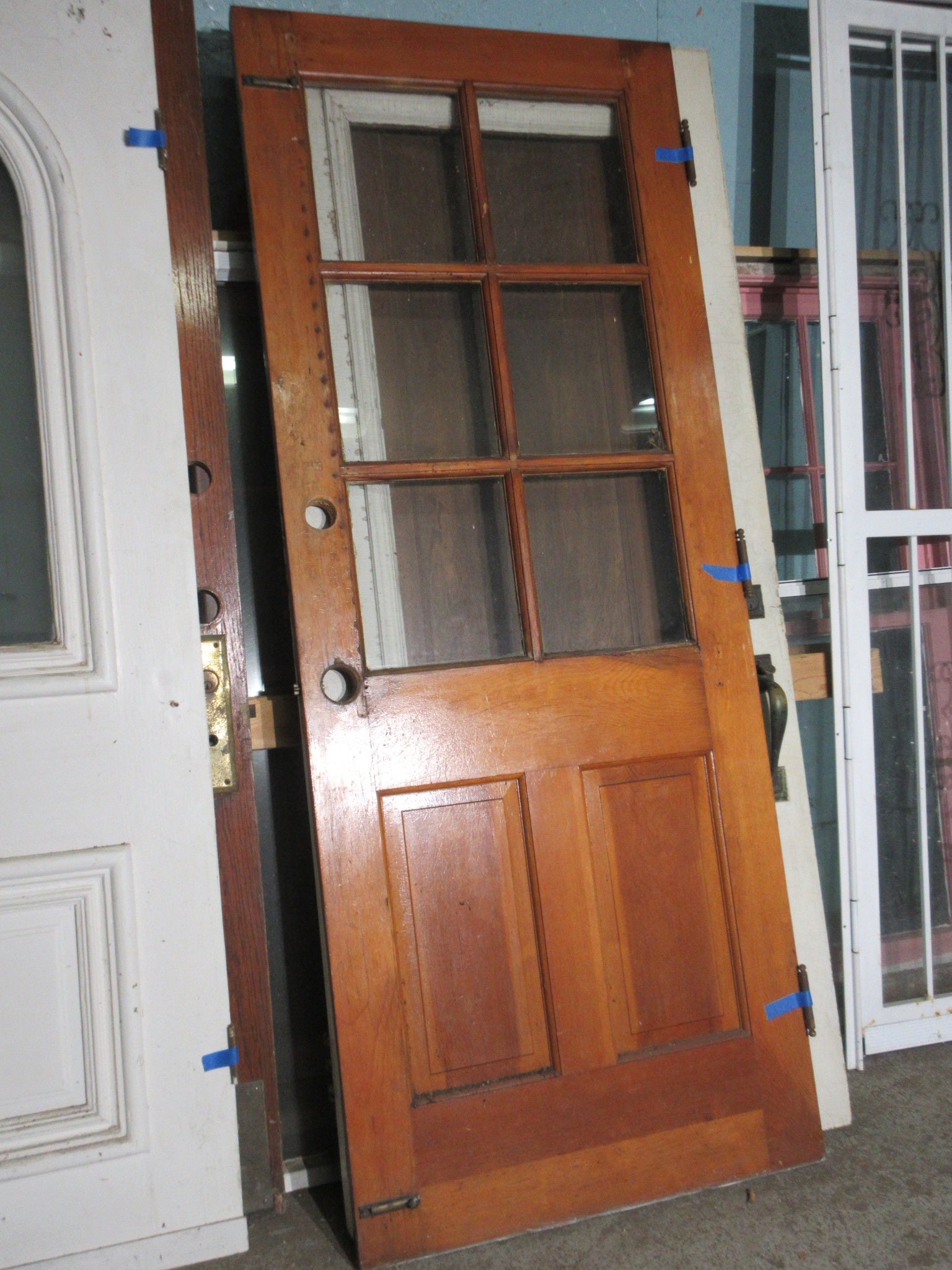 Six Lite Paneled Entry Door