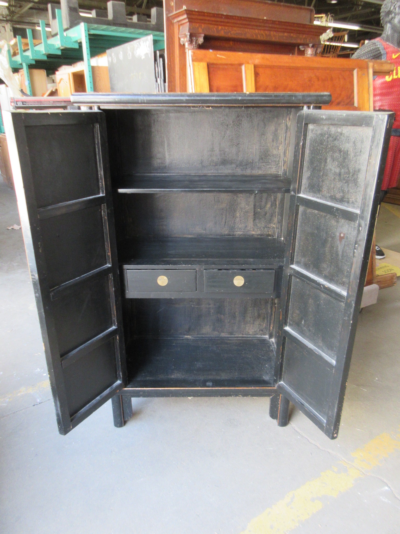 Oriental Style Two Door Cabinet