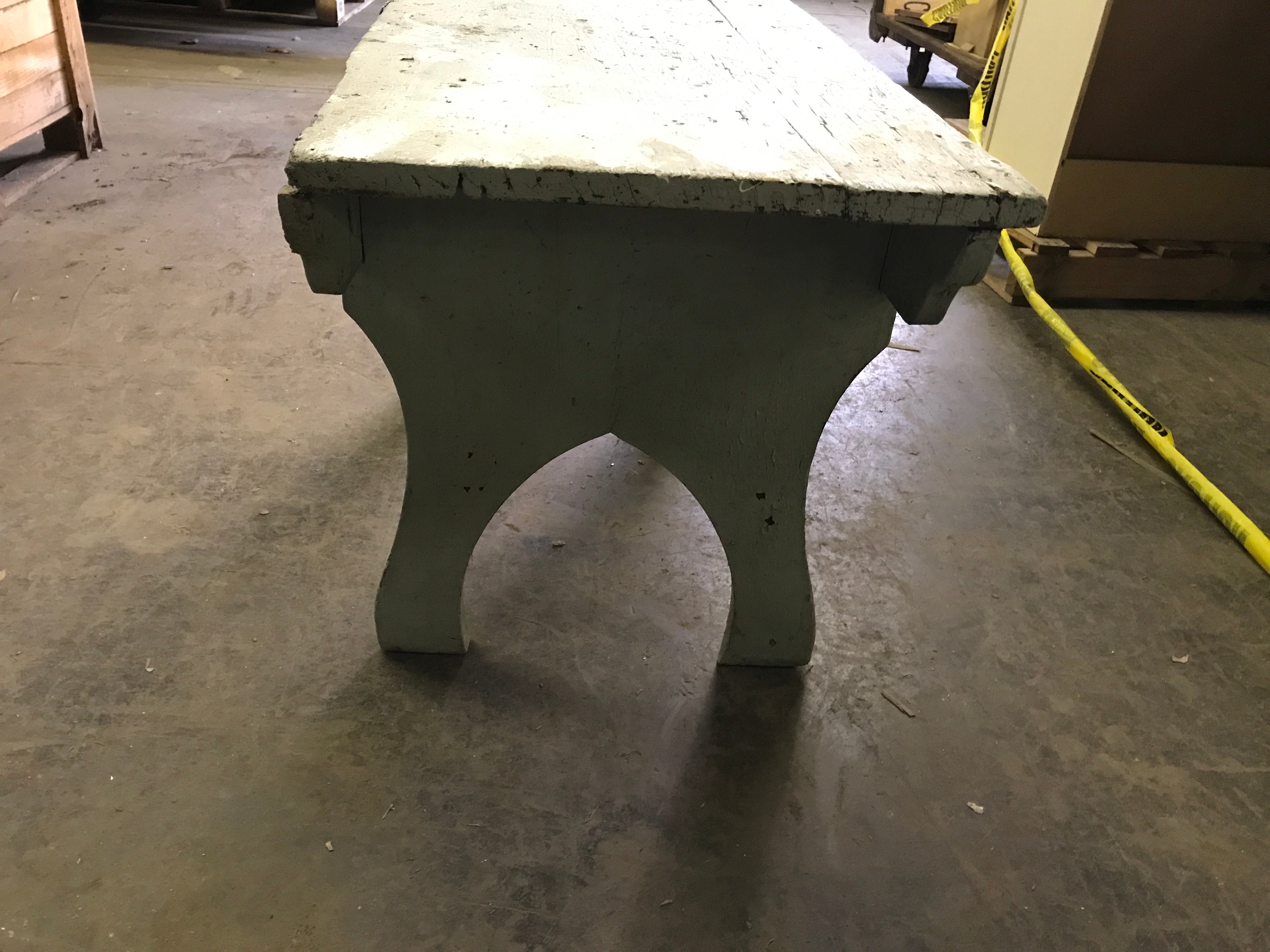 Wood bench