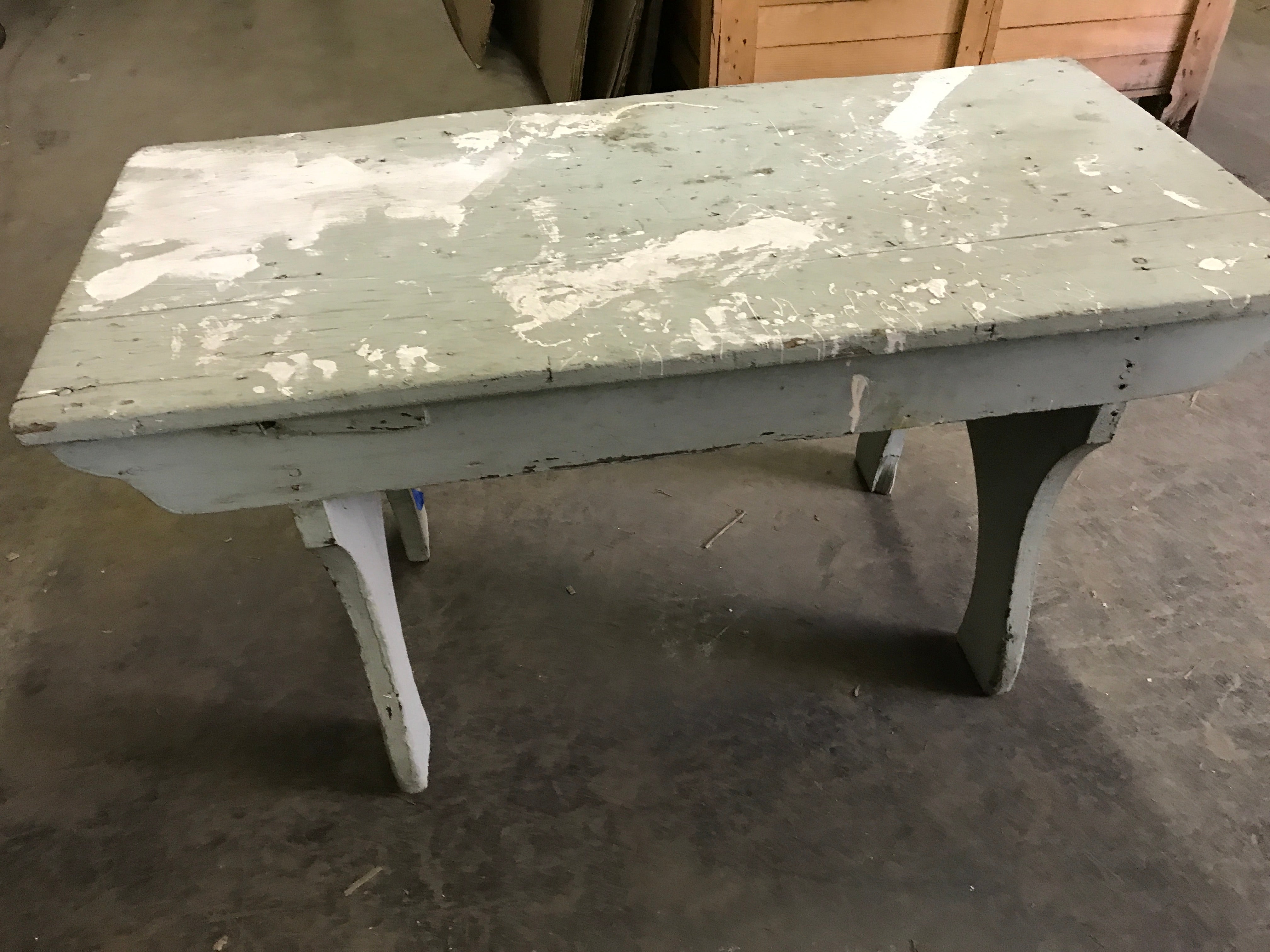 Wood bench