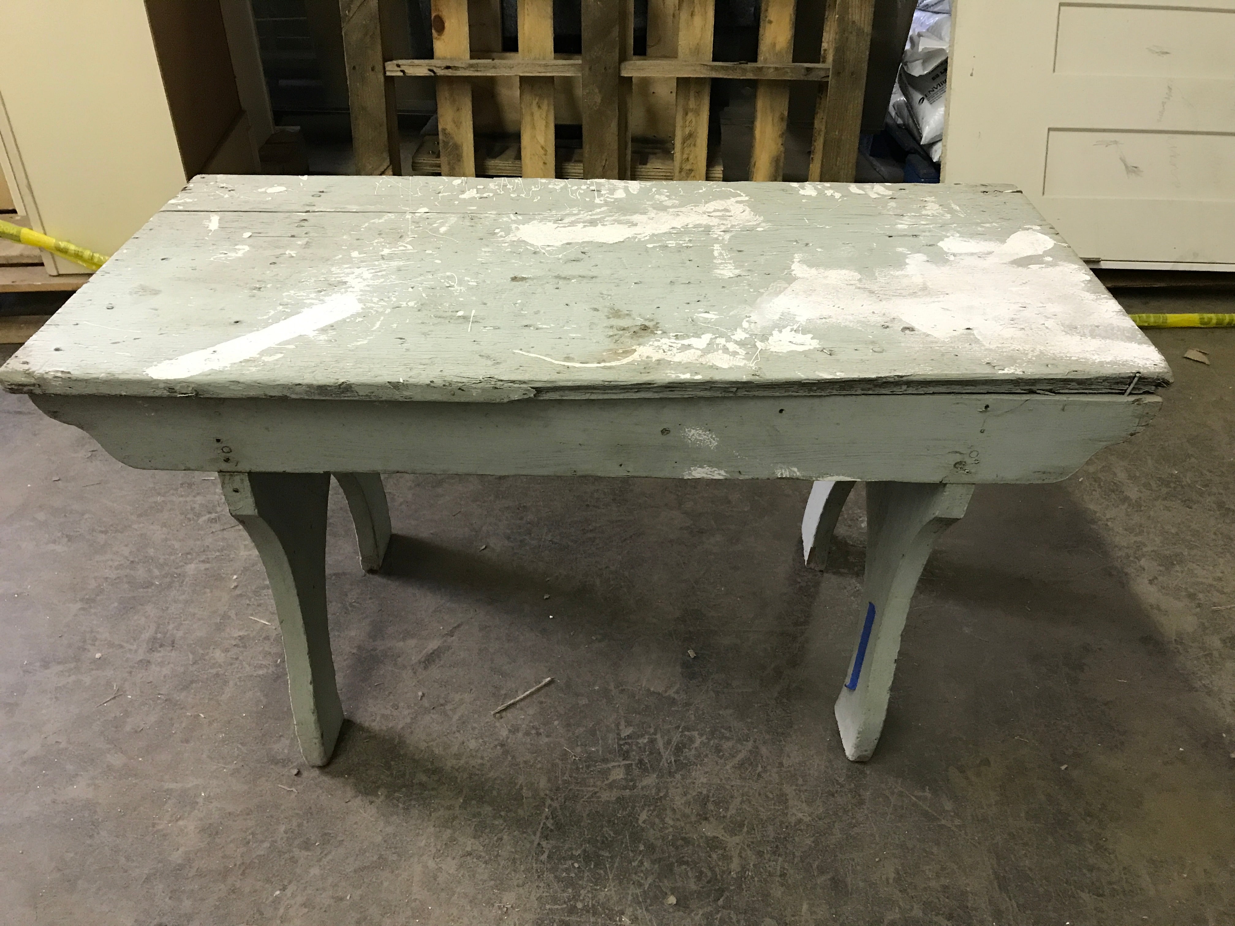 Wood bench