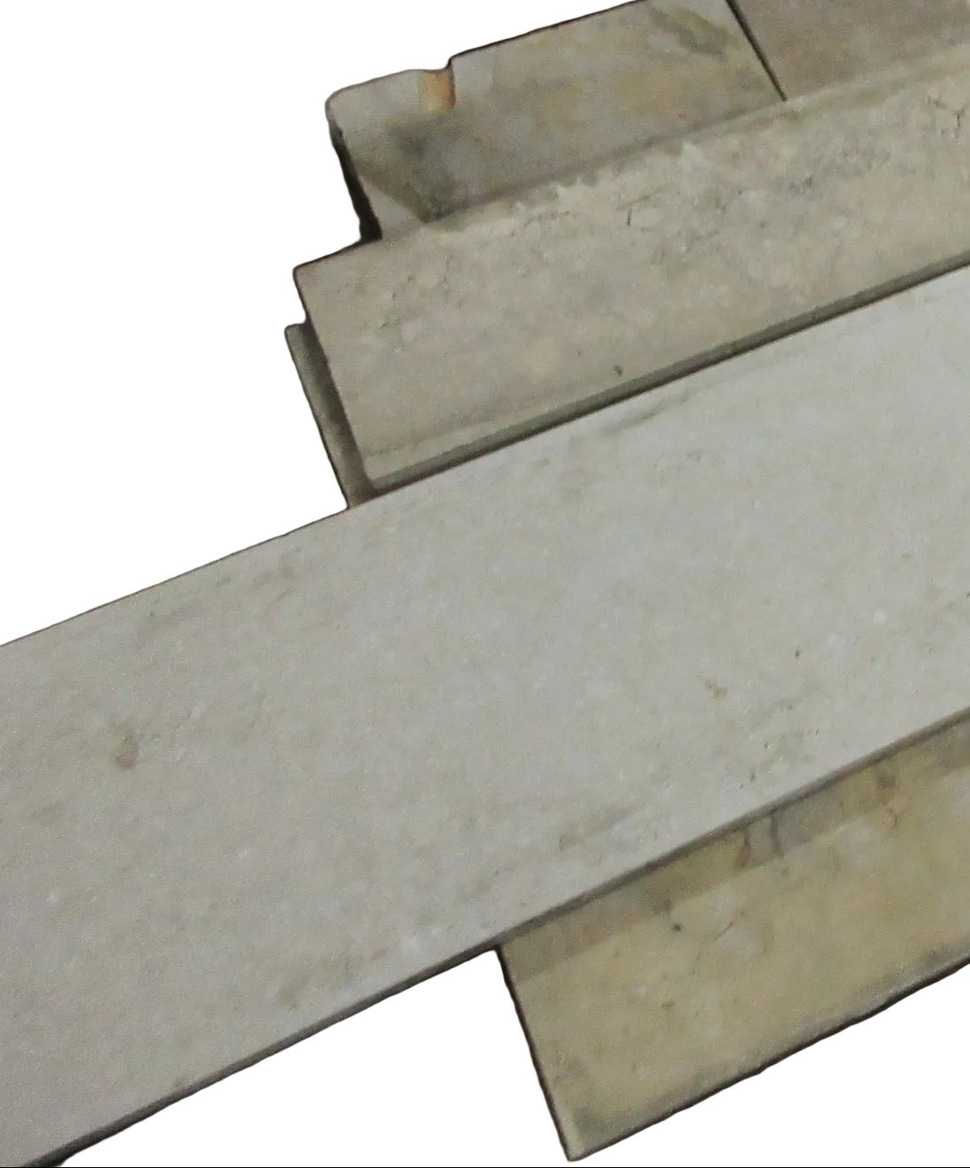 Salvaged Marble Fireplace Surround Slab Set – Neutral Marble