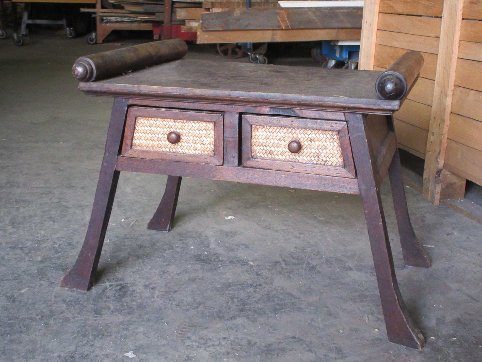Two Drawer Reversible Side Table