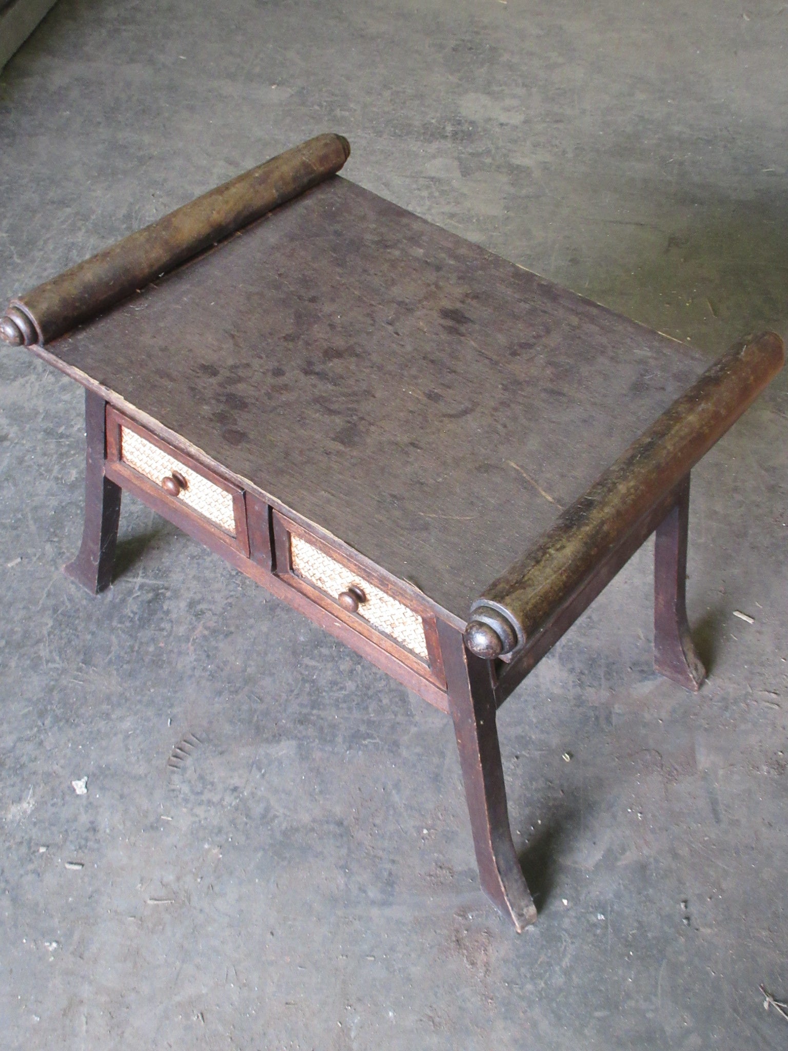 Two Drawer Reversible Side Table