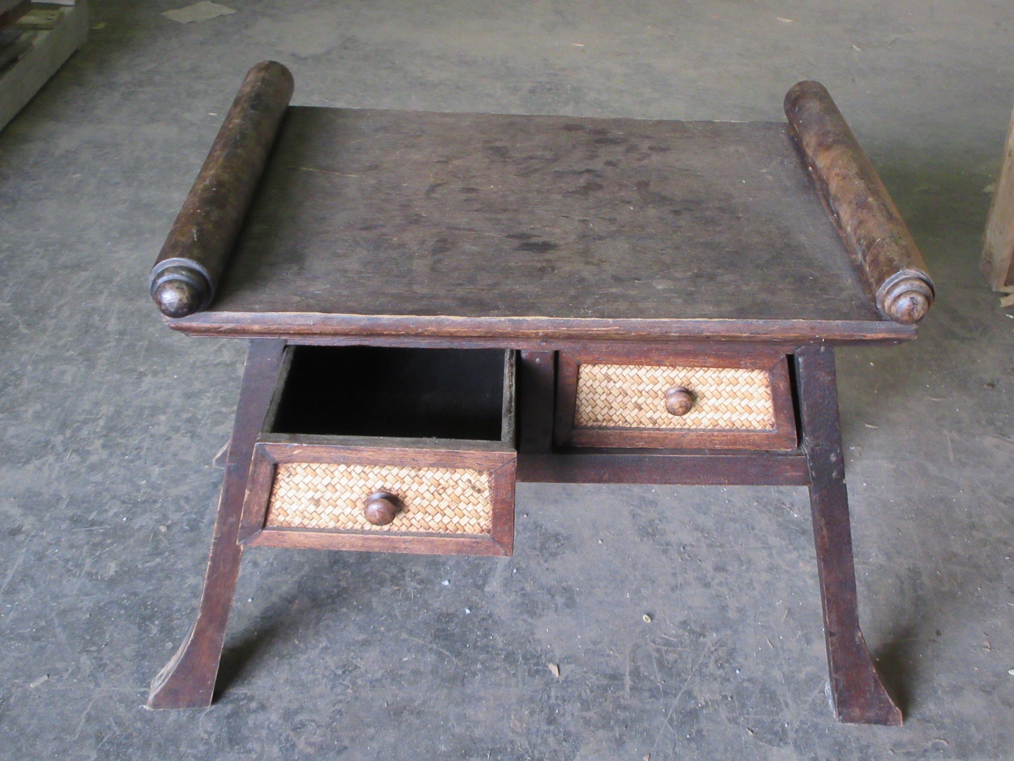 Two Drawer Reversible Side Table