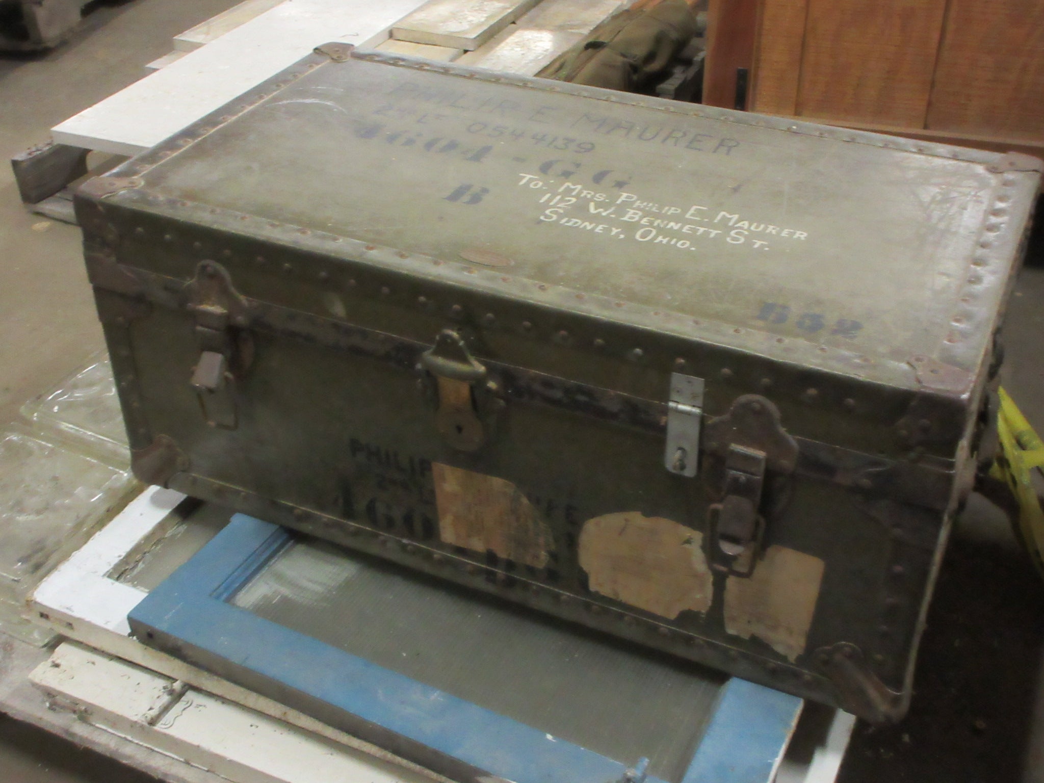 Vintage Military Trunk