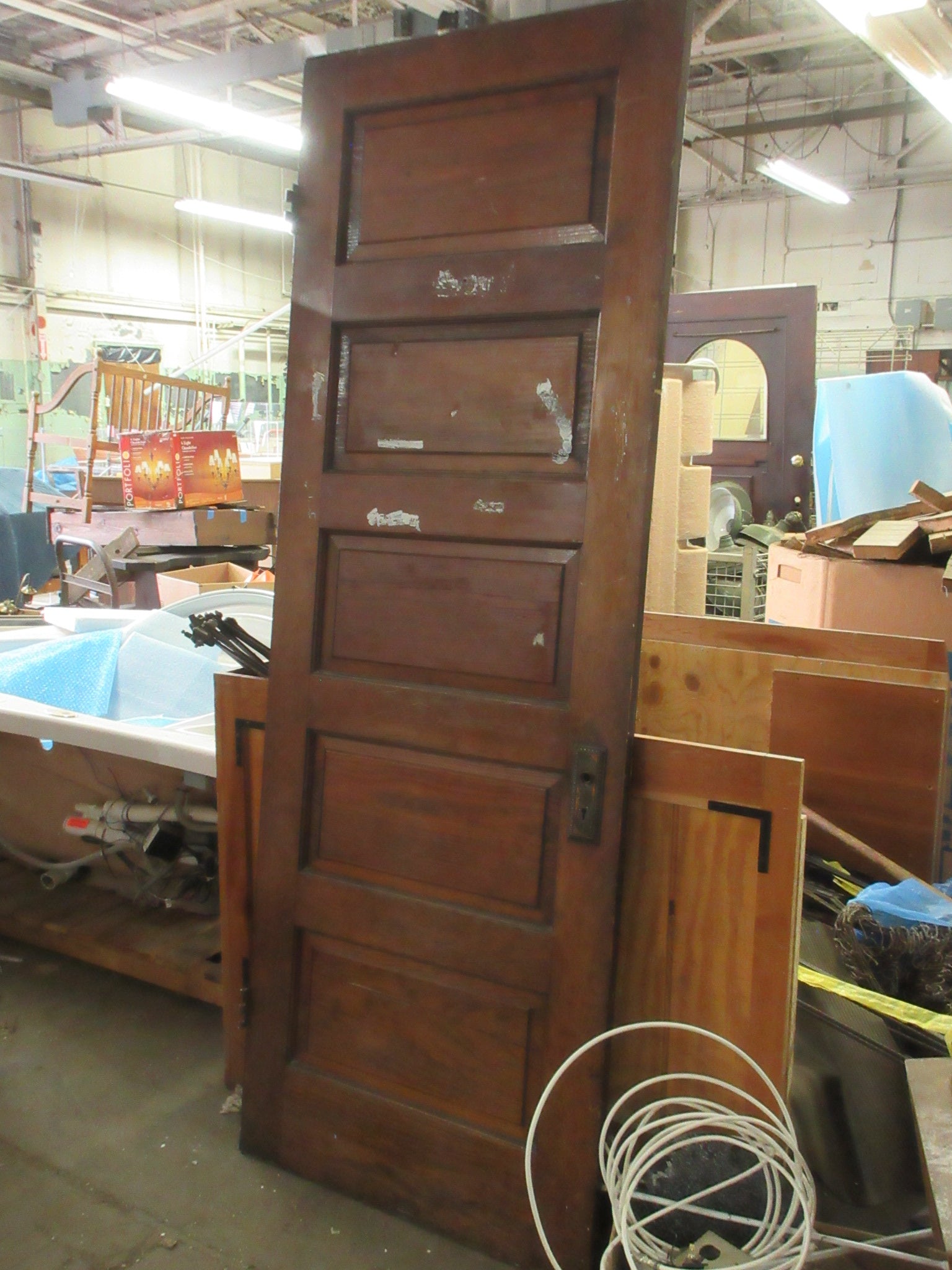 Five Panel Interior Wood Door