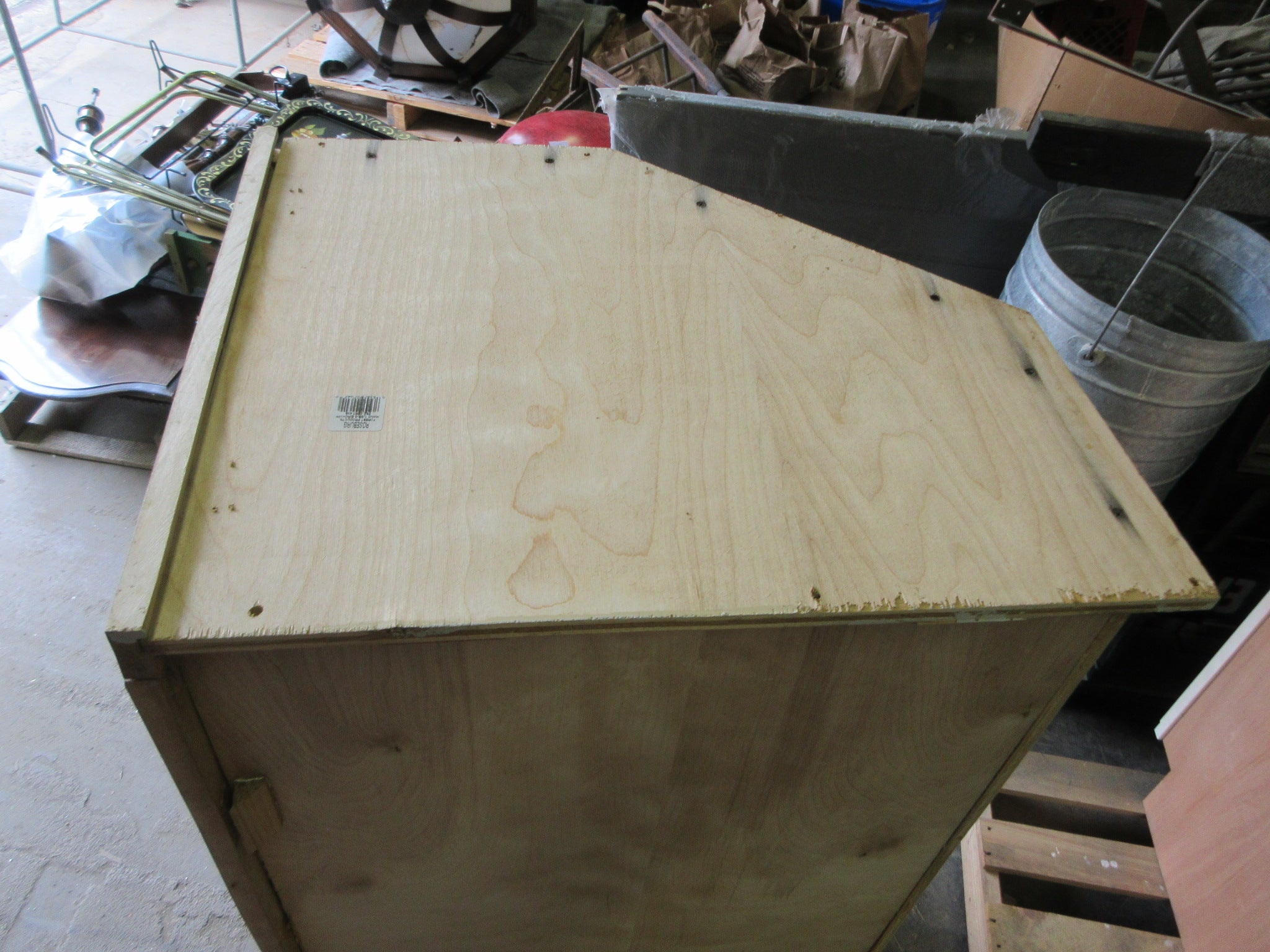 Custom Slope Top Cabinet with Doors