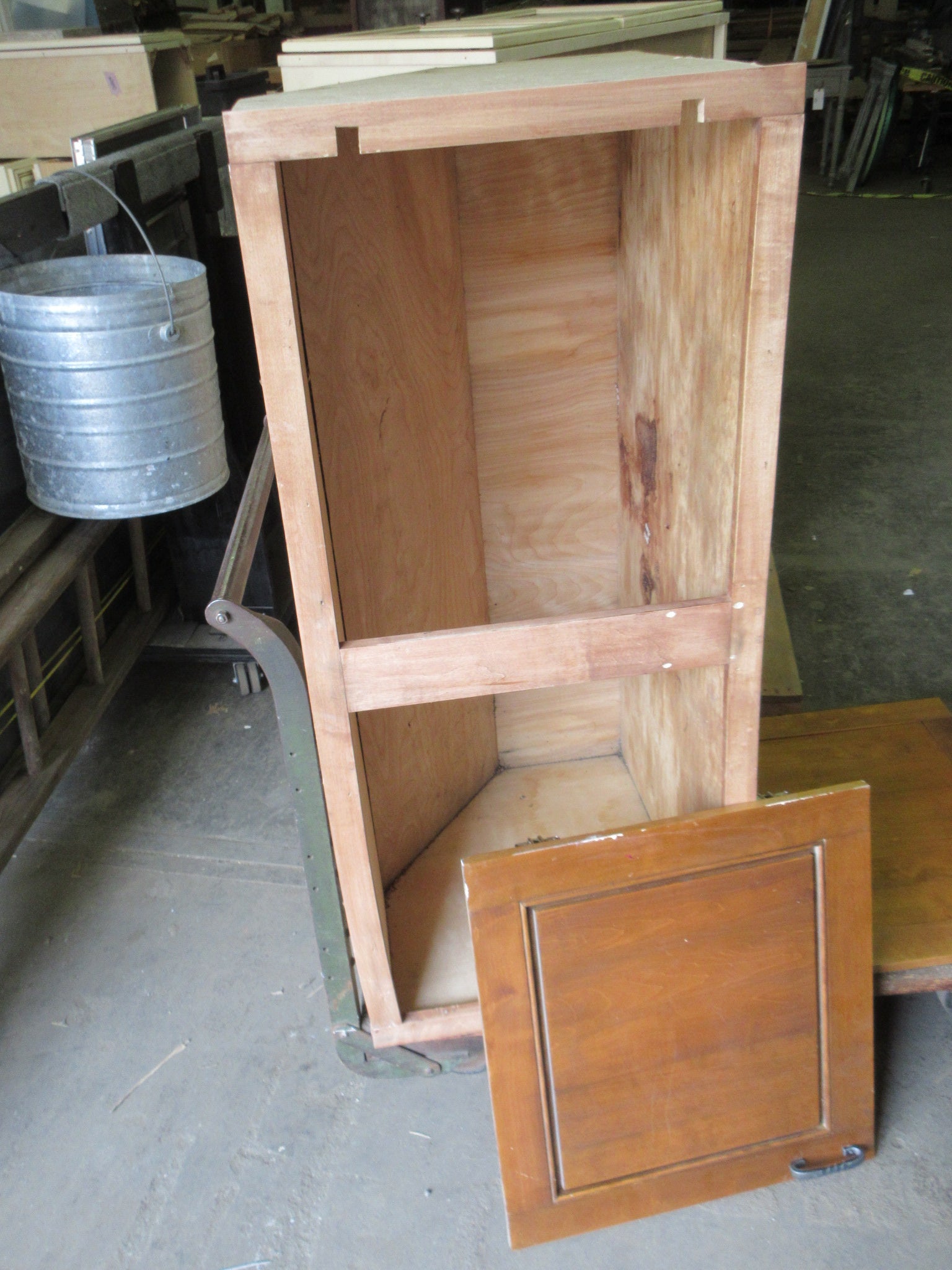 Custom Slope Top Cabinet with Doors