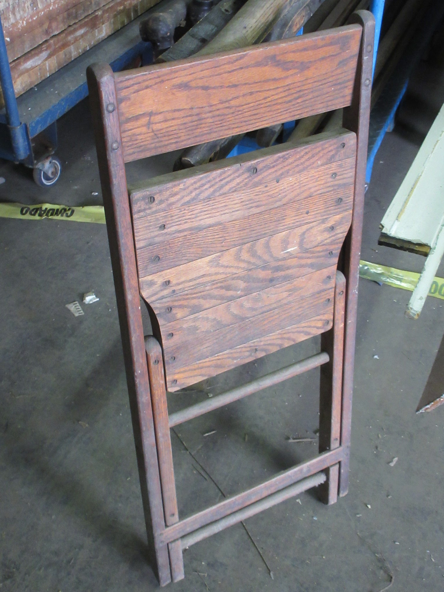 Vintage Folding Wooden Chair