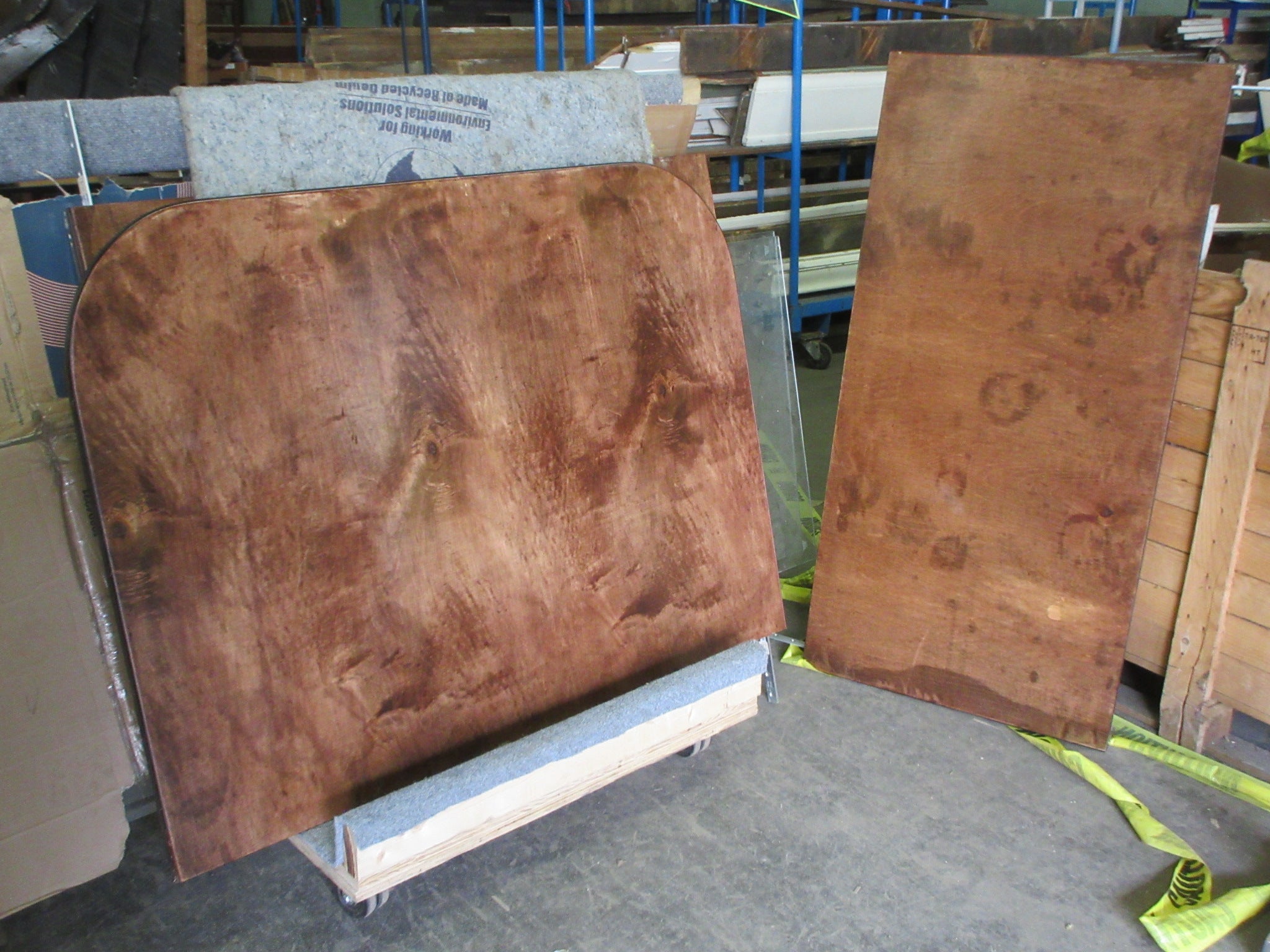 Wooden Table Top with 24" Leaf (Three Pieces)