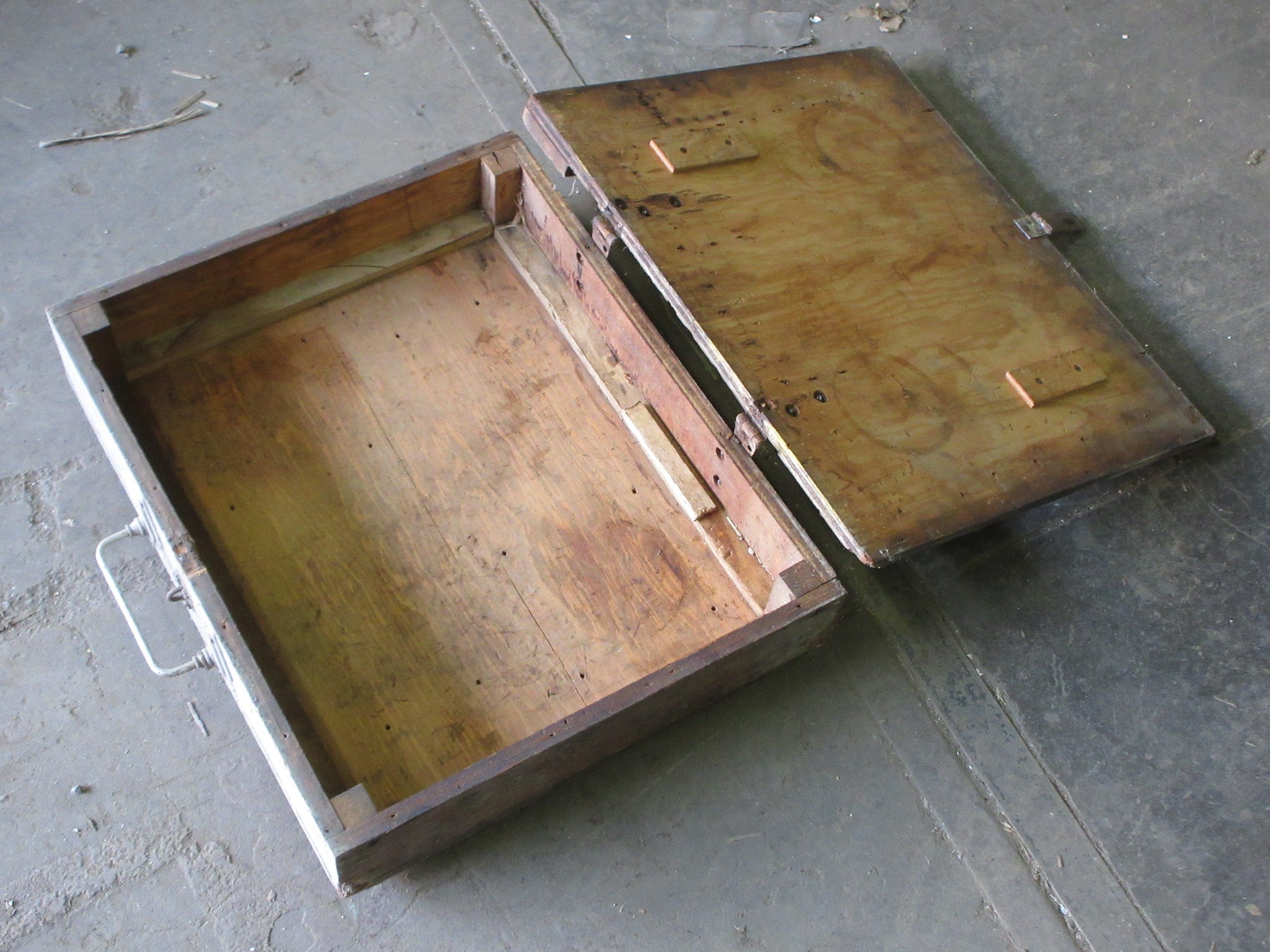 Vintage Wooden Suitcase Box