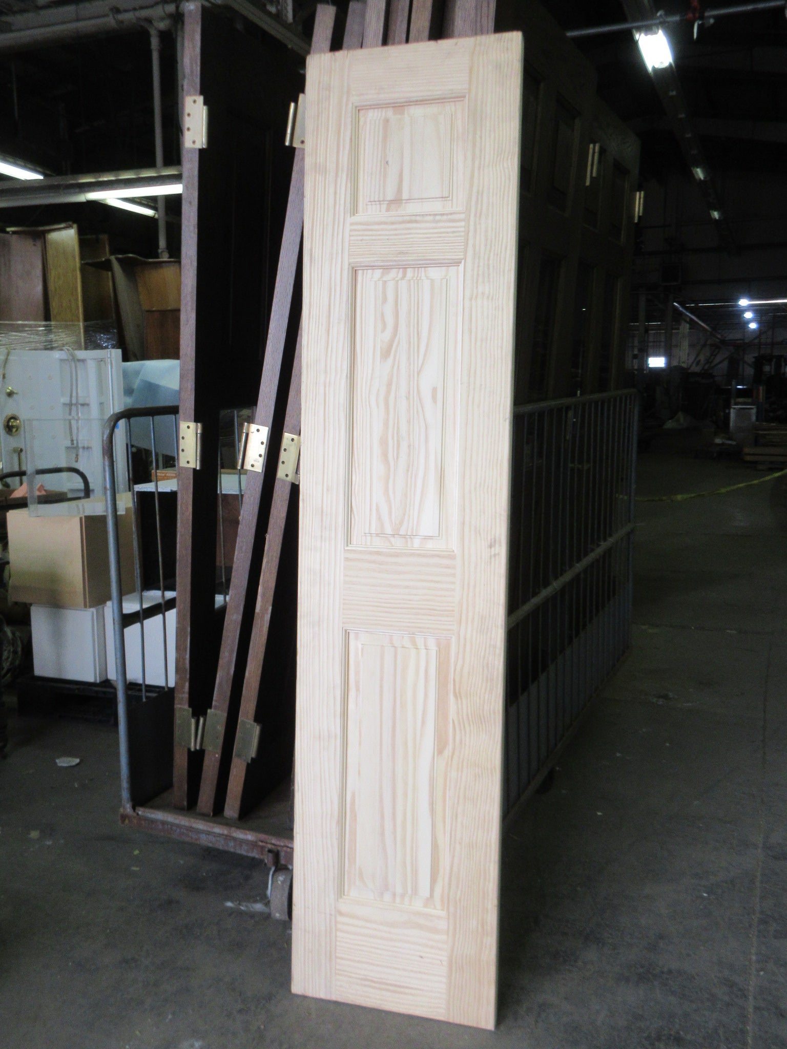 Unfinished Paneled Wood Door 18"