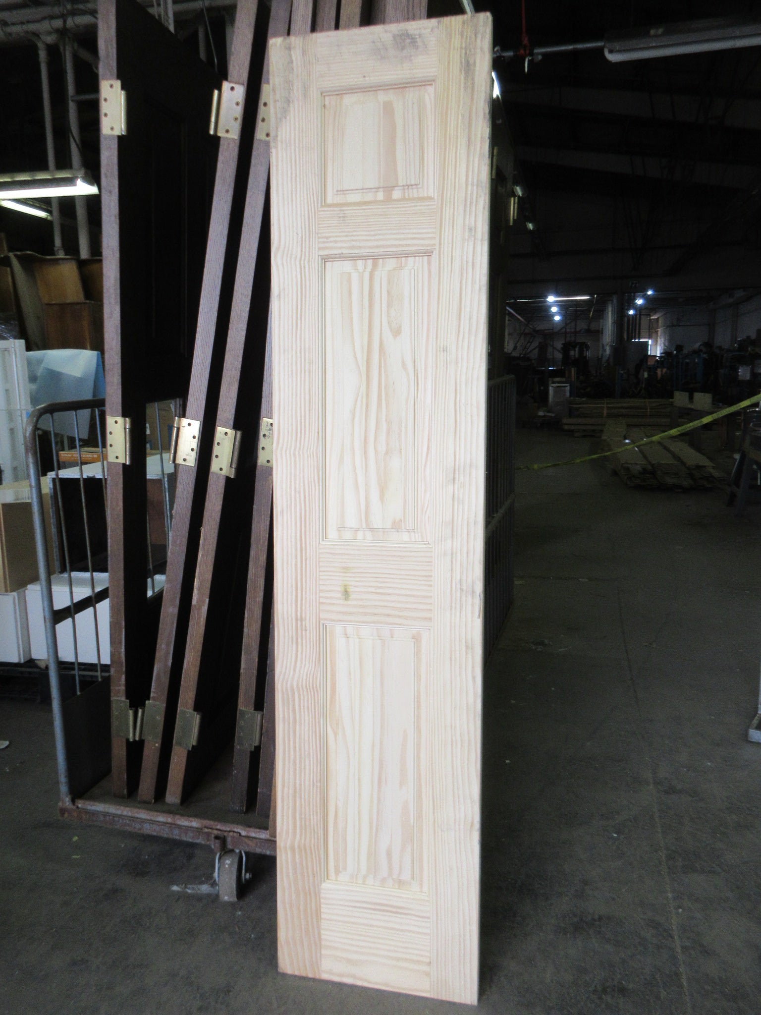 Unfinished Paneled Wood Door 18"