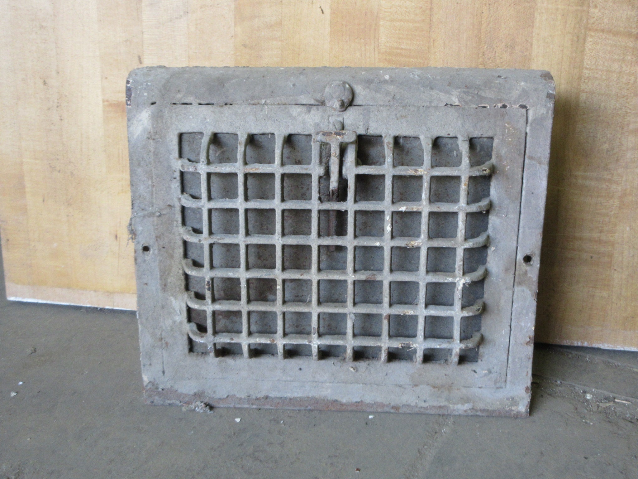 Antique Wall Register Cover with Damper
