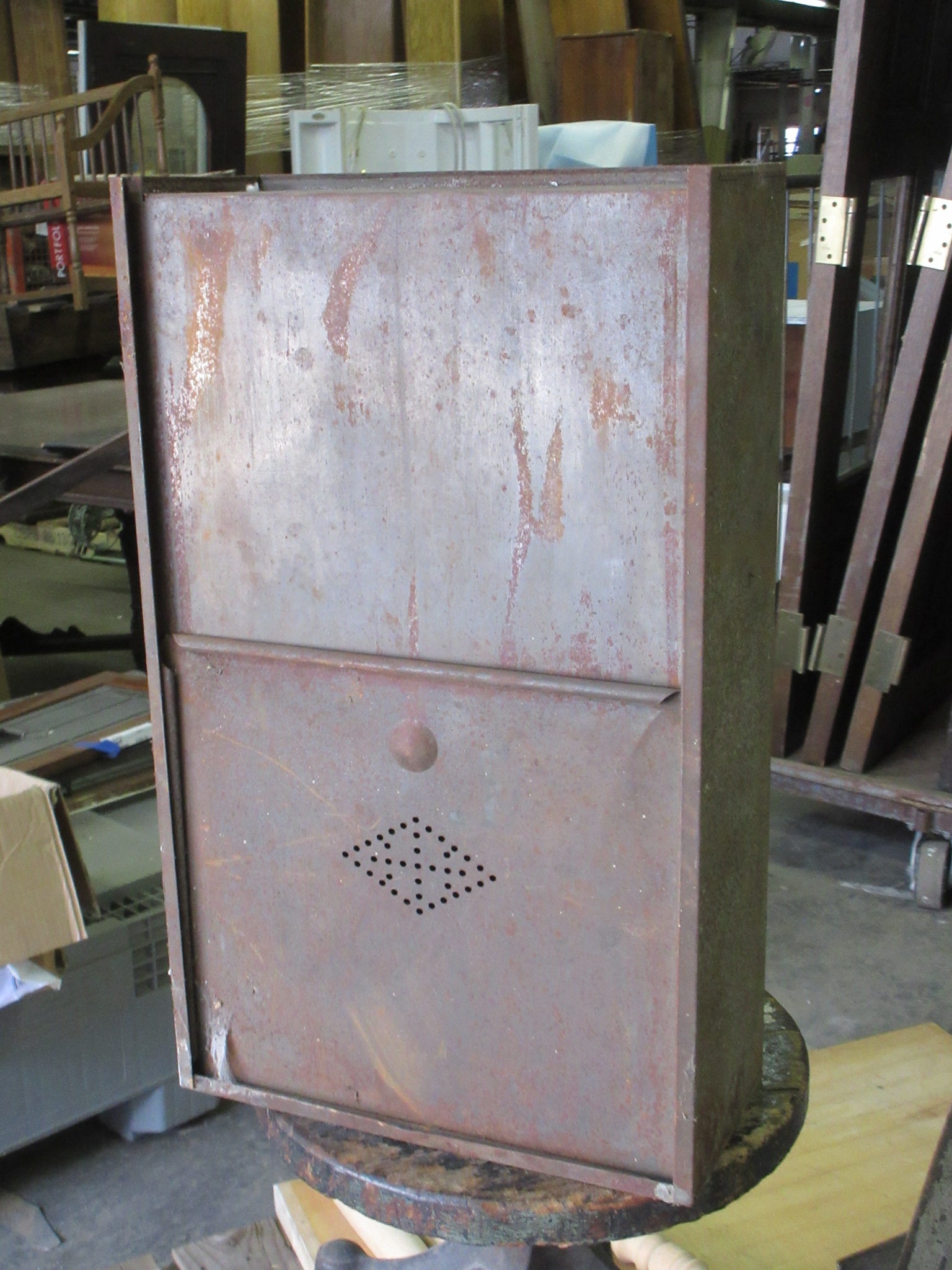 Vintage Metal Bread Box