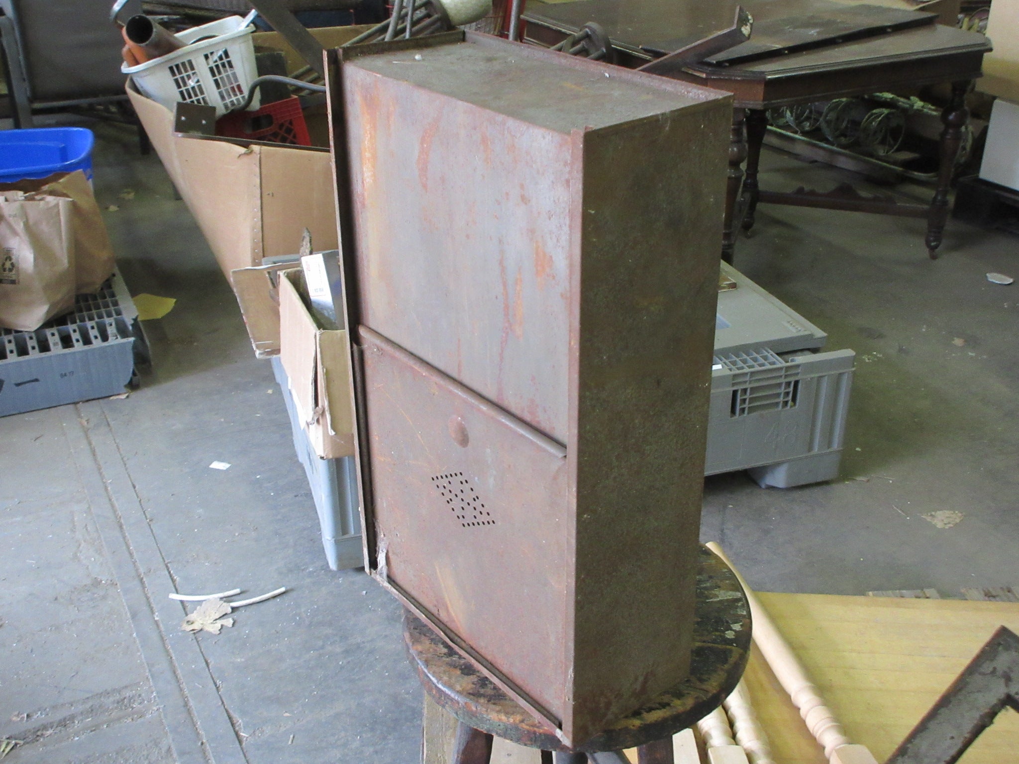 Vintage Metal Bread Box