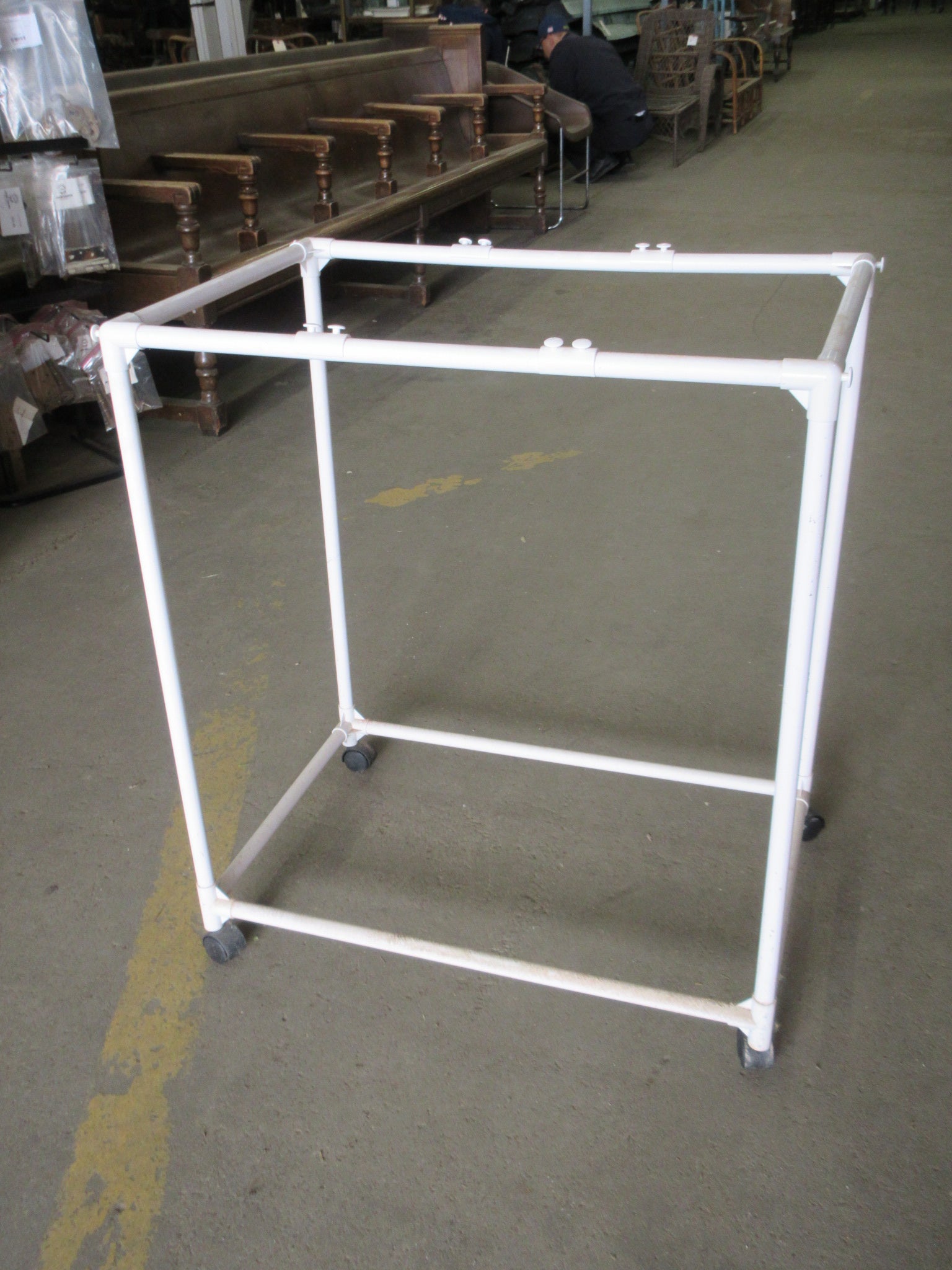 PVC Stand on Wheels