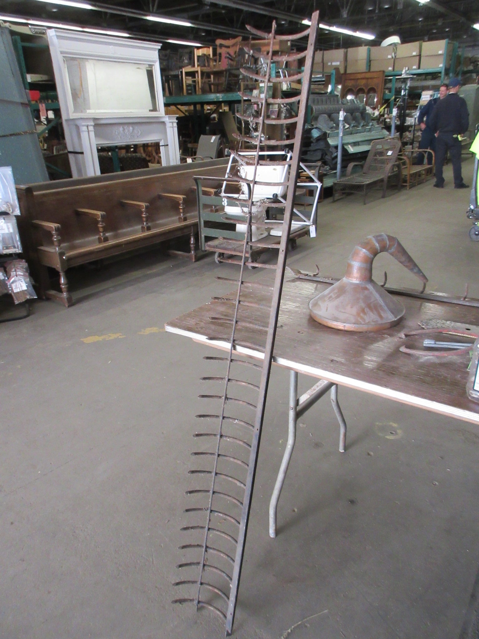 Antique Iron Butcher's Shop Rack