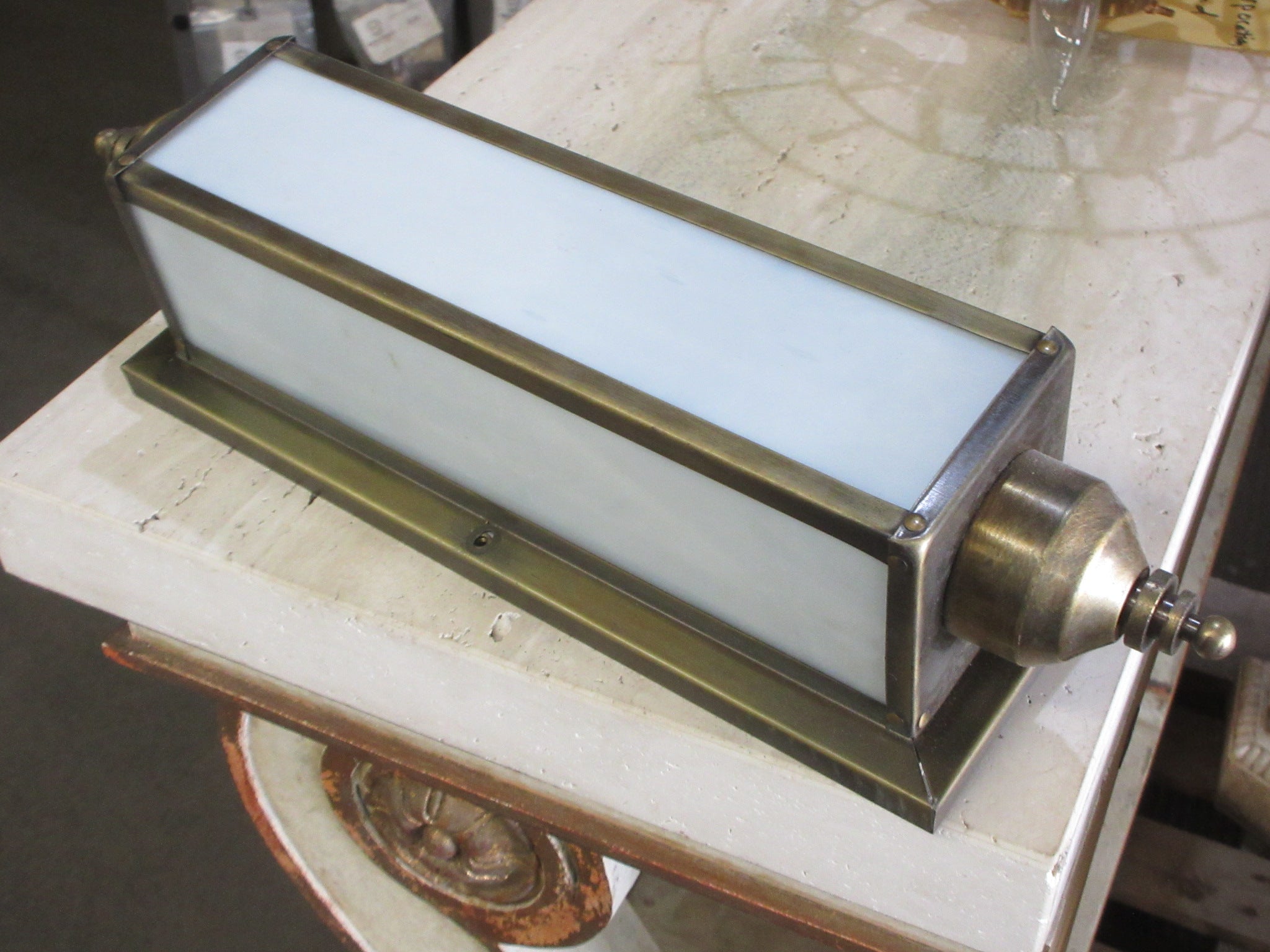 Vintage Brass Bar Light Fixture