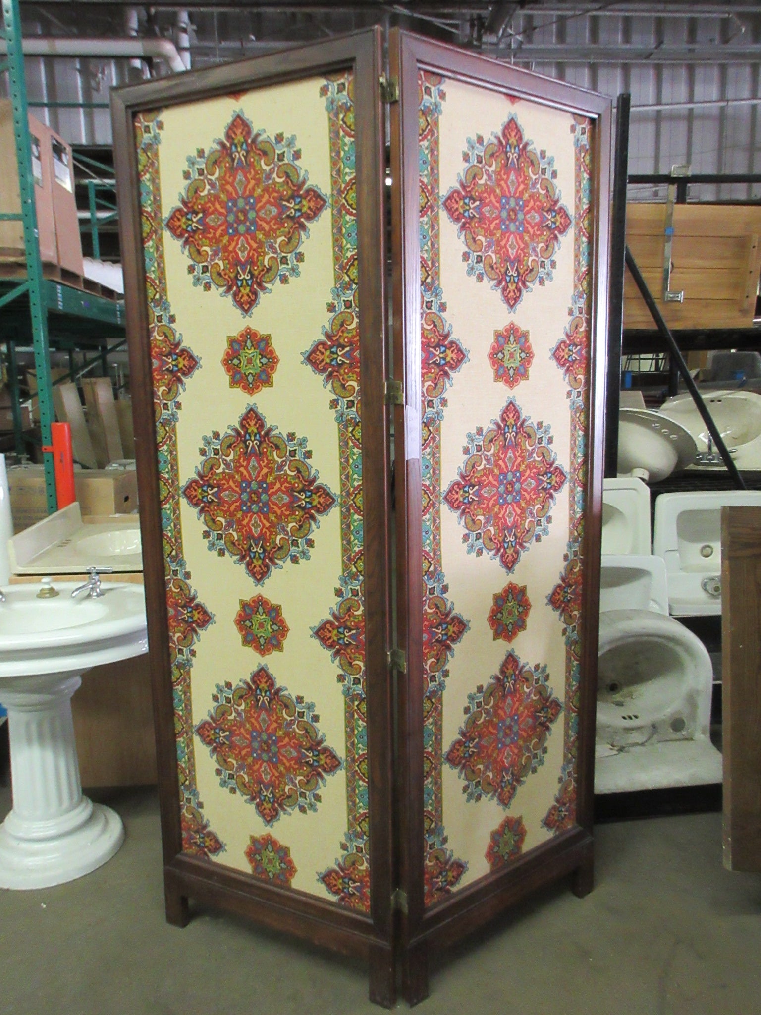 Two Panel Upholstered Room Divider