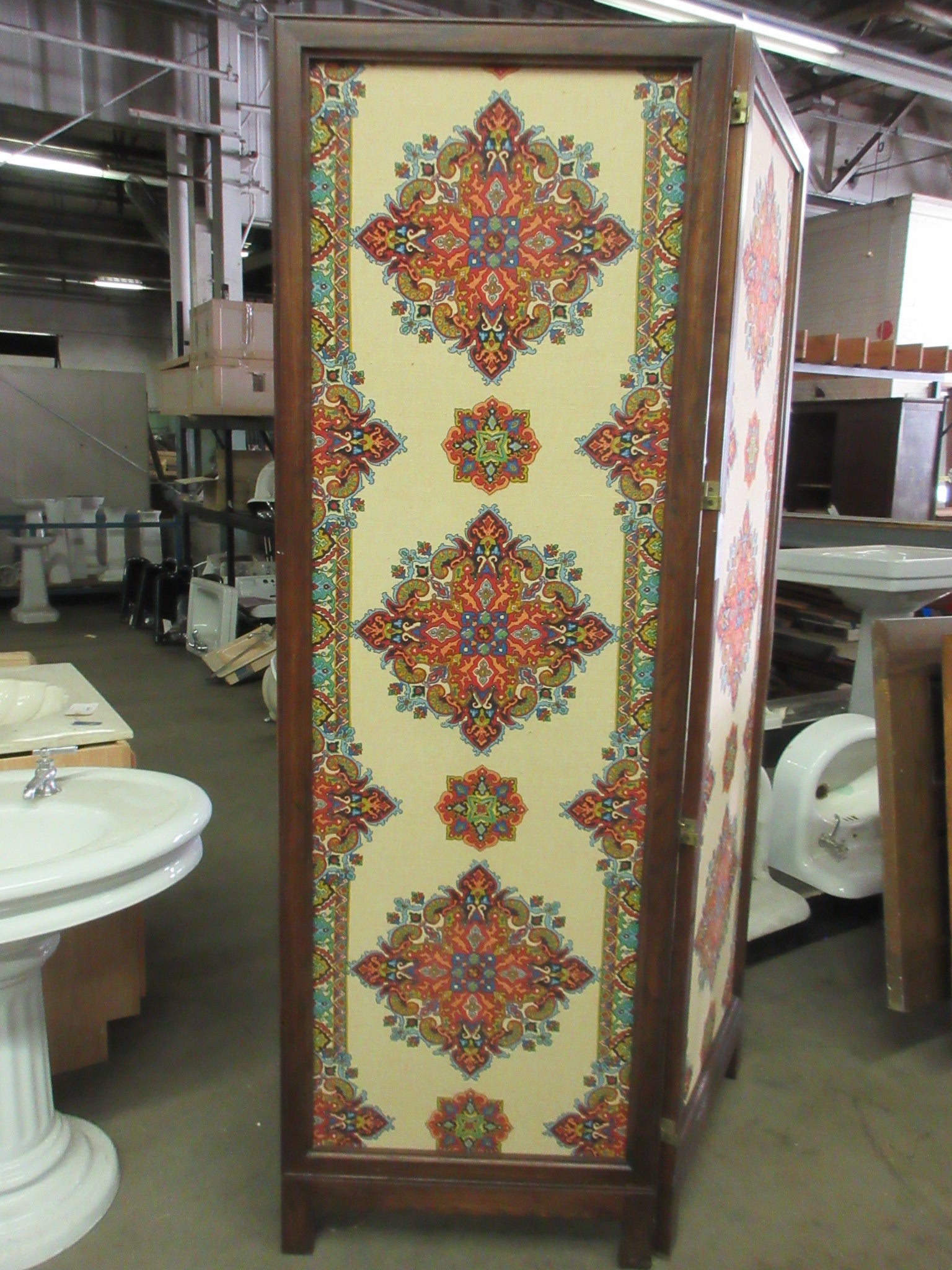 Two Panel Upholstered Room Divider