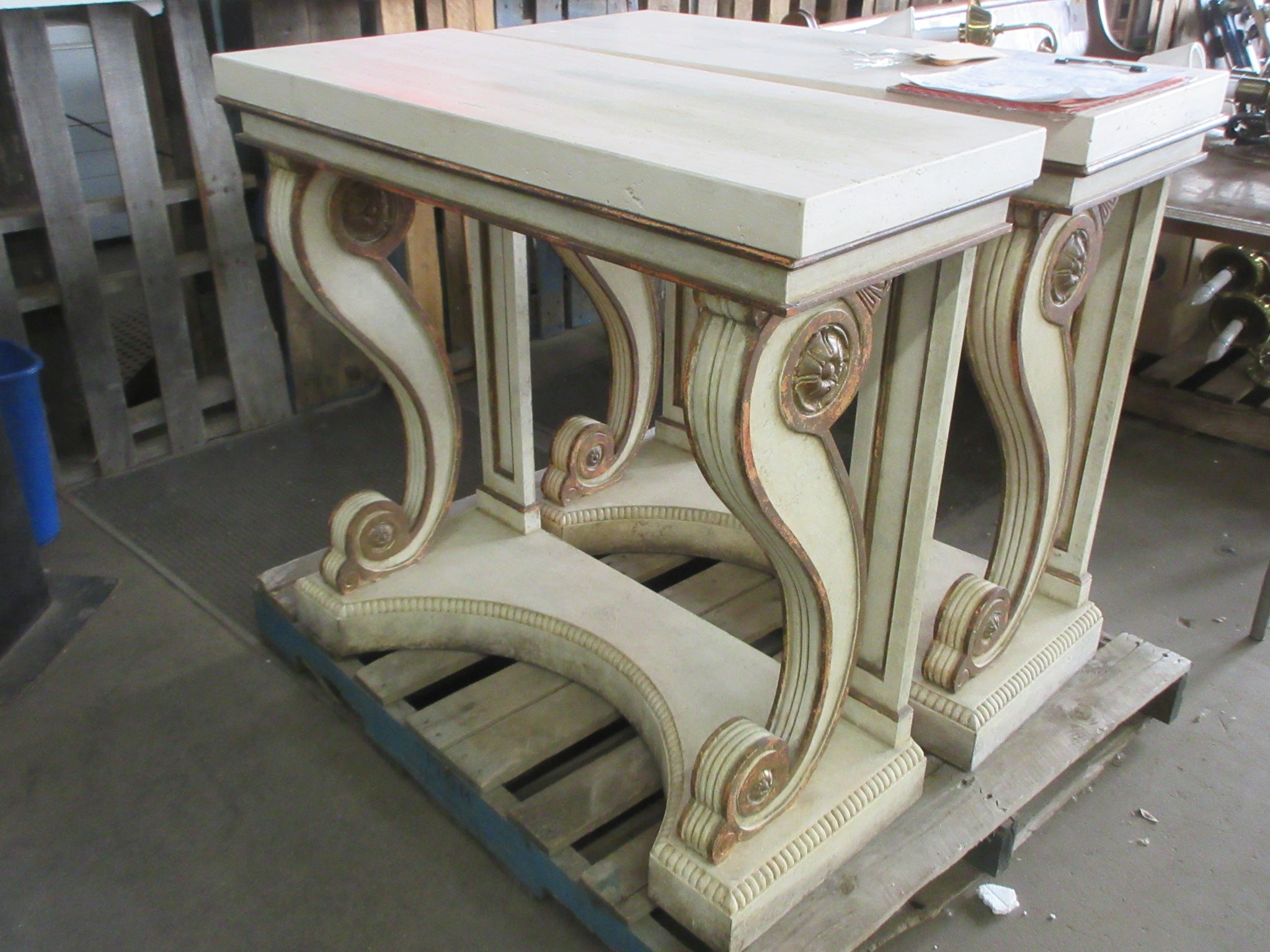 Niermann Weeks Blenheim Stone Top Console Table
