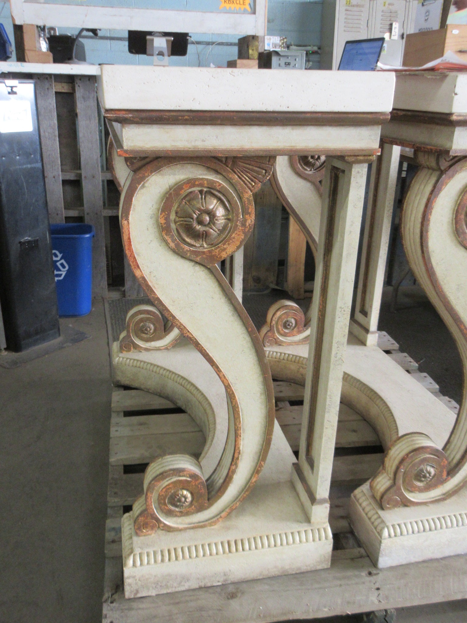 Niermann Weeks Blenheim Stone Top Console Table
