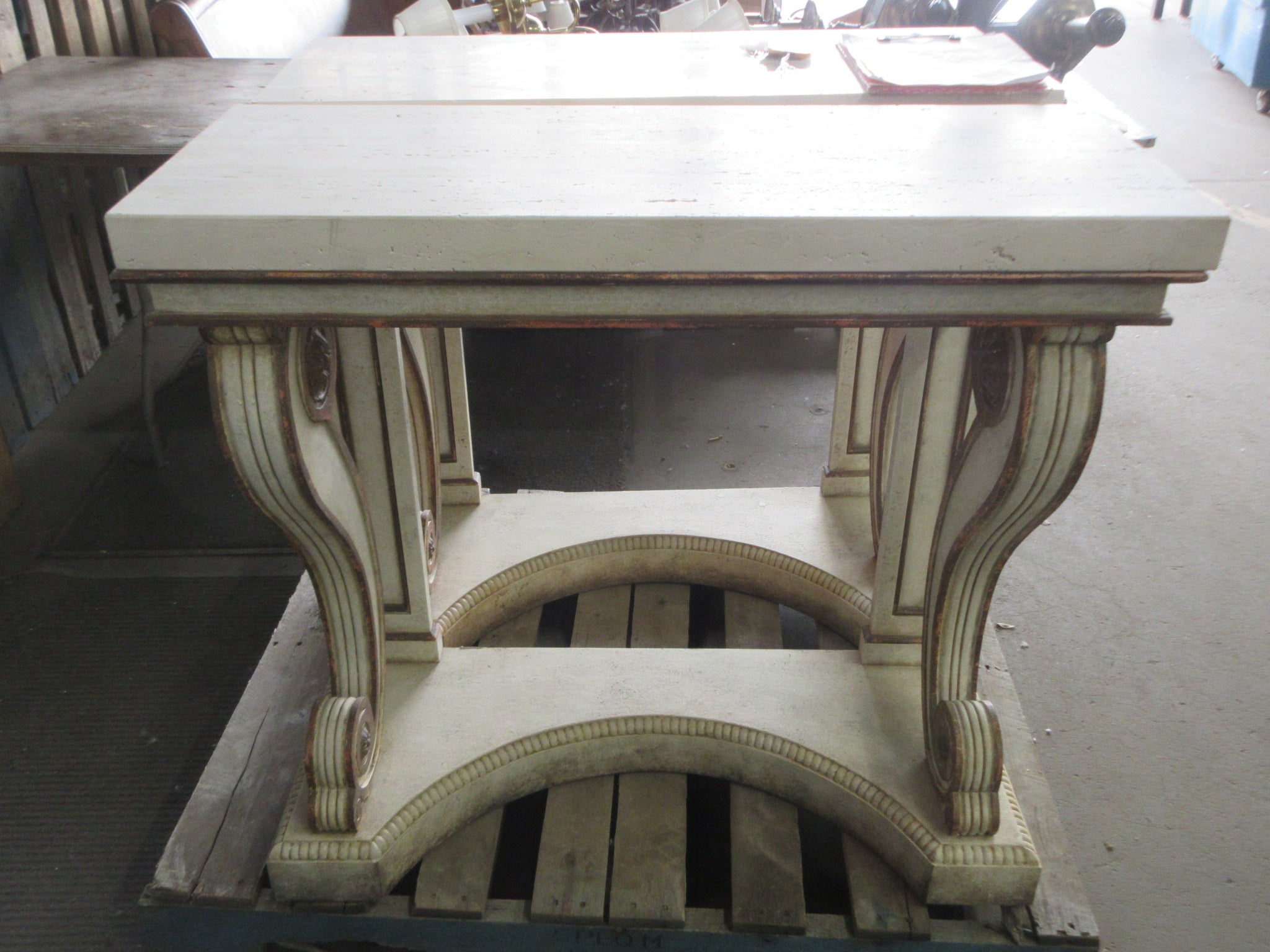 Niermann Weeks Blenheim Stone Top Console Table