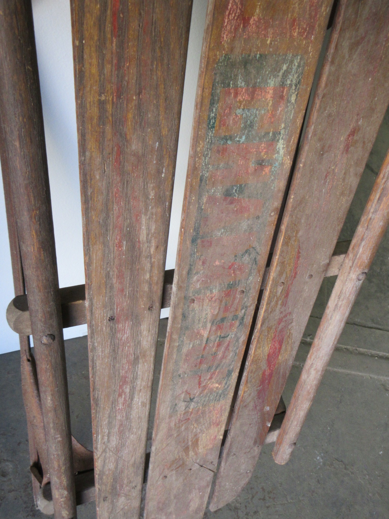 Vintage Wood Sled