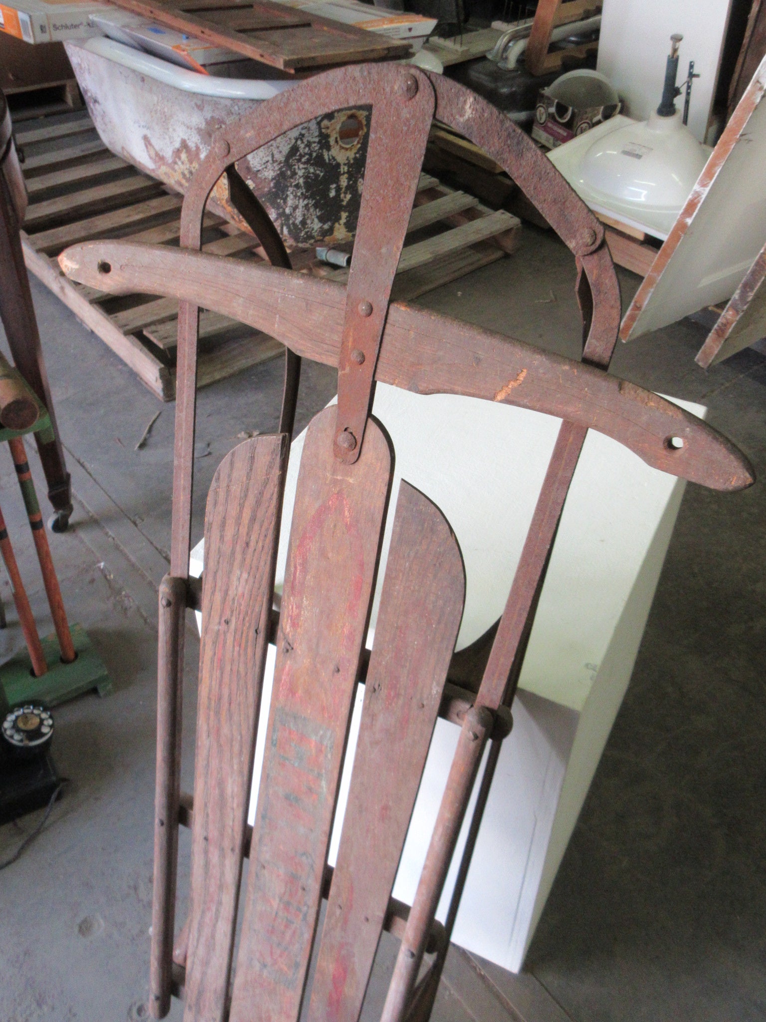 Vintage Wood Sled