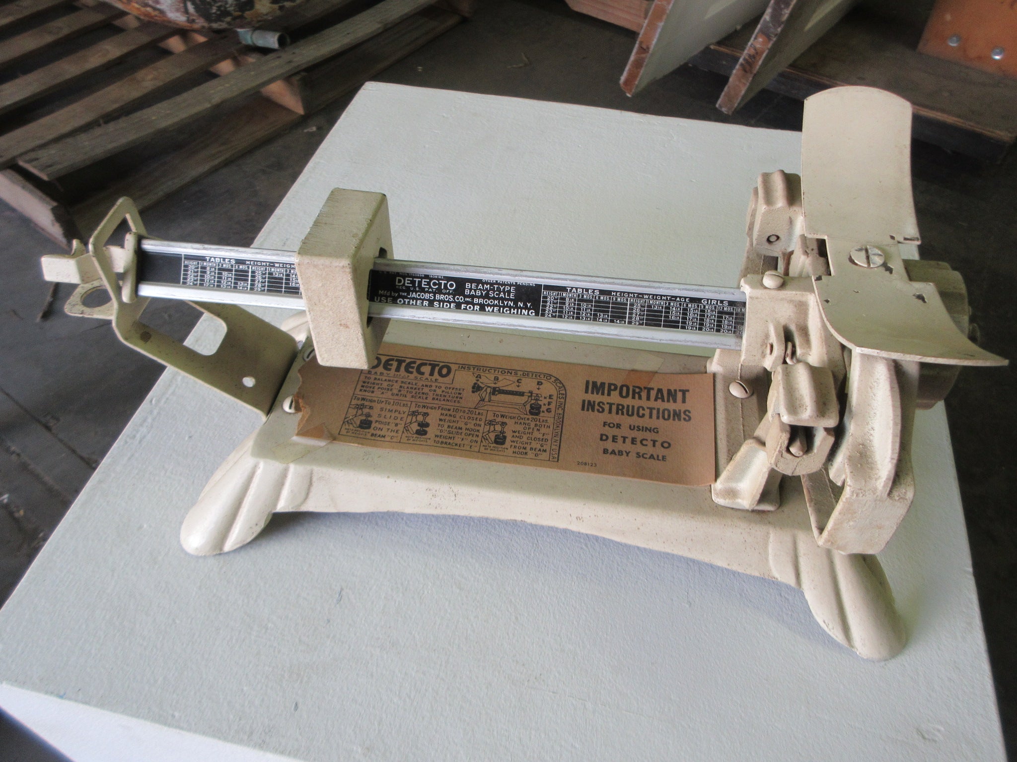 Vintage Detecto Baby Scale