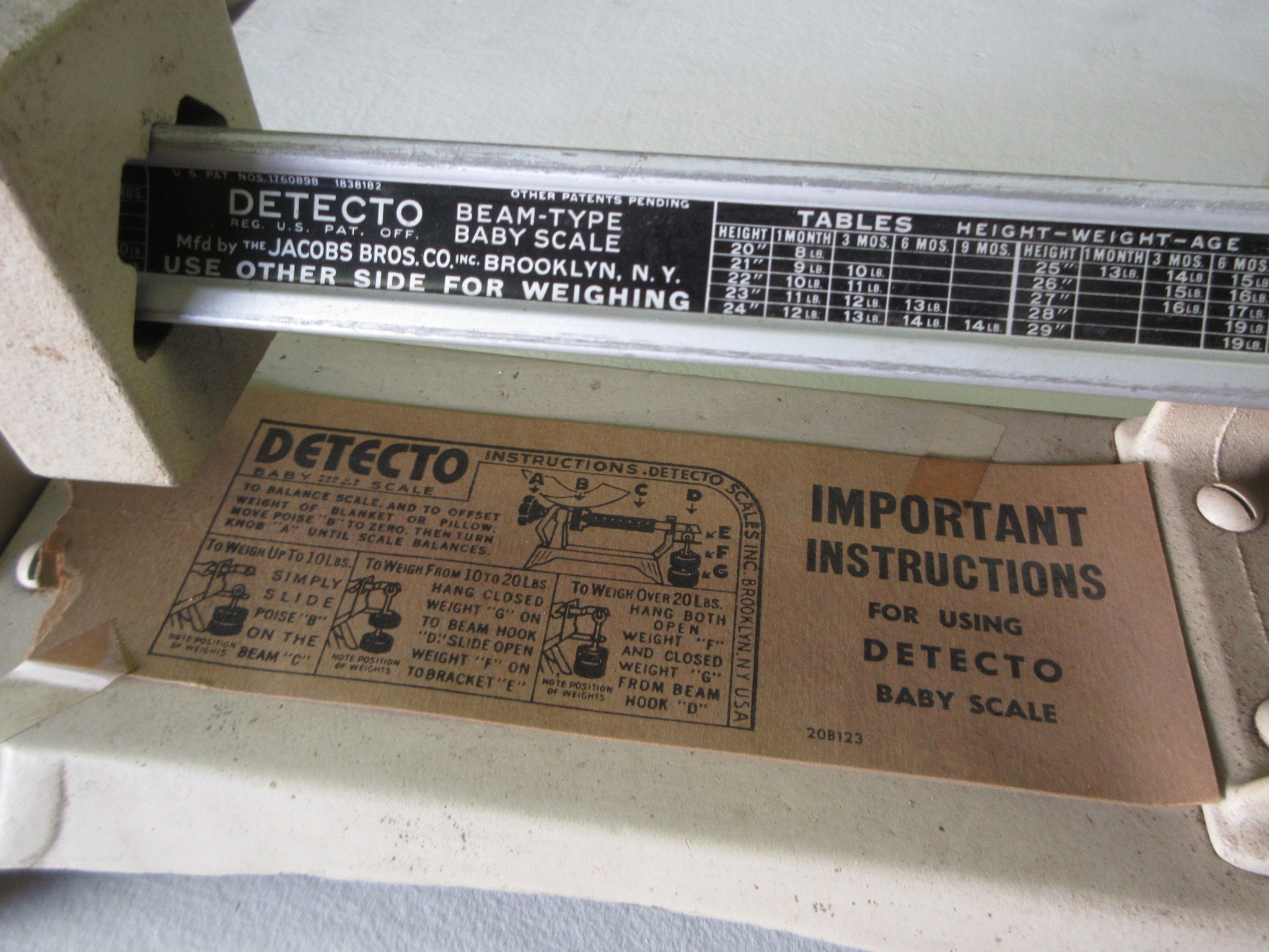 Vintage Detecto Baby Scale