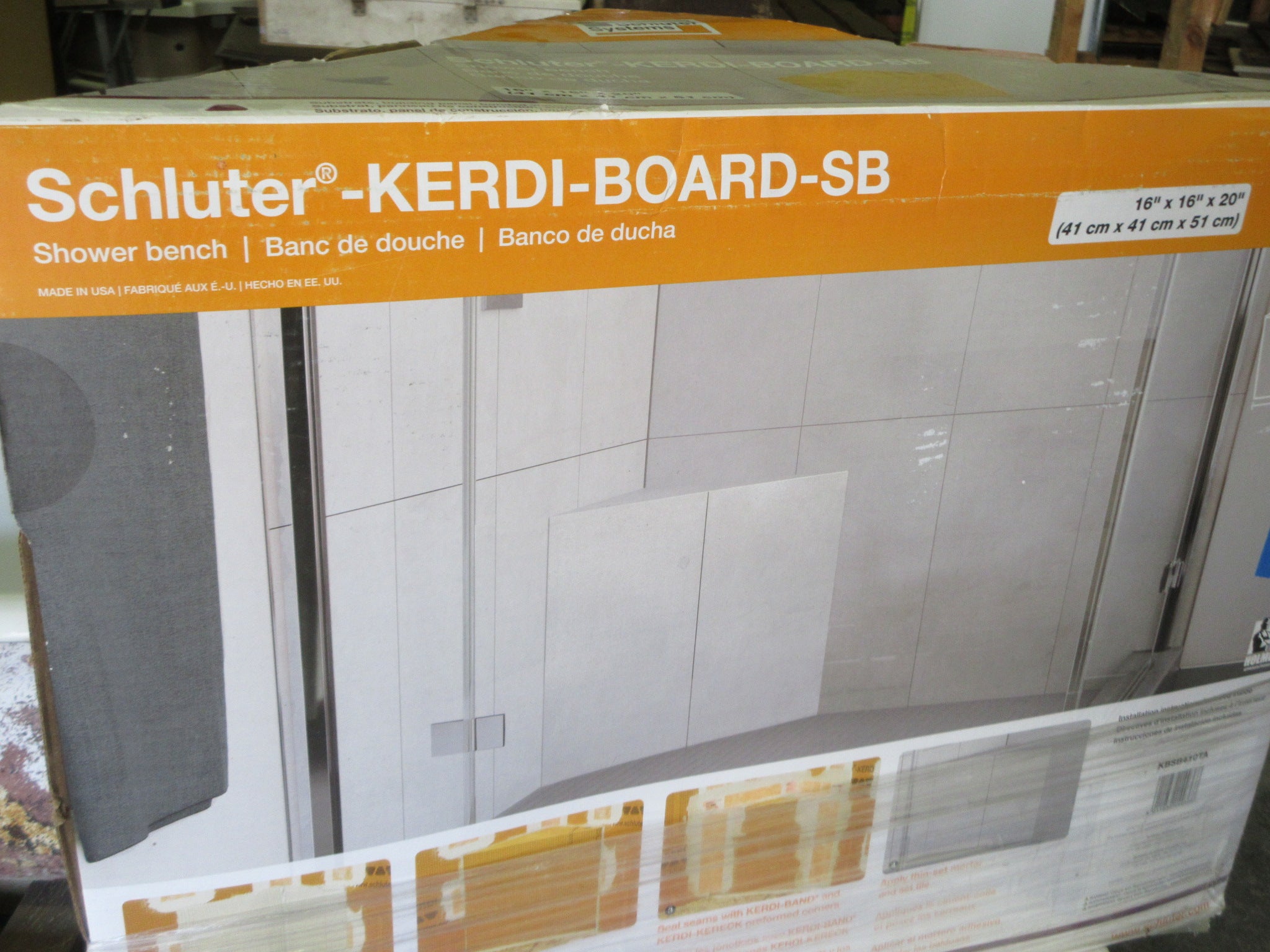 Schluter Kerdi Board Shower Corner Bench