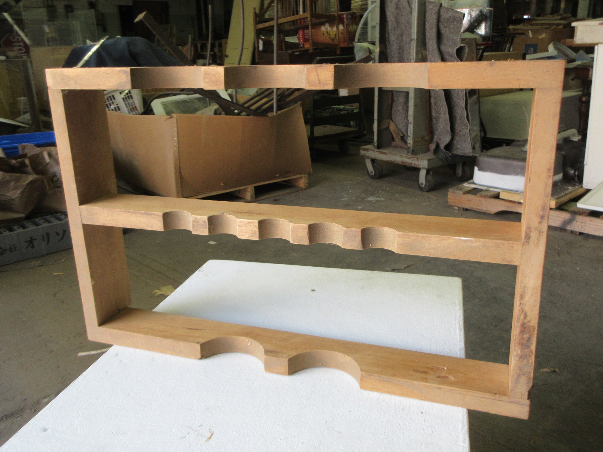 Neutral Wood Wine Rack
