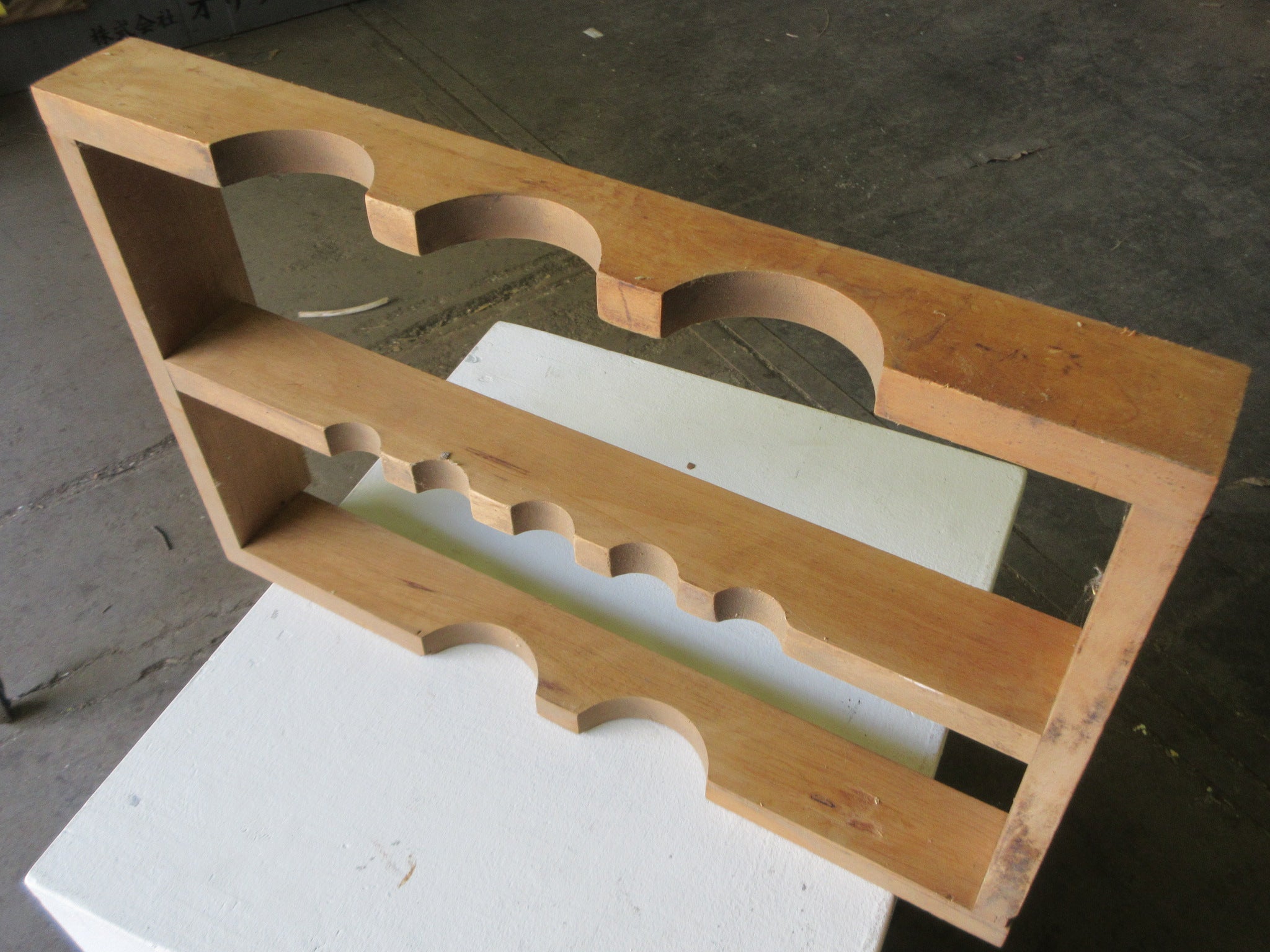 Neutral Wood Wine Rack