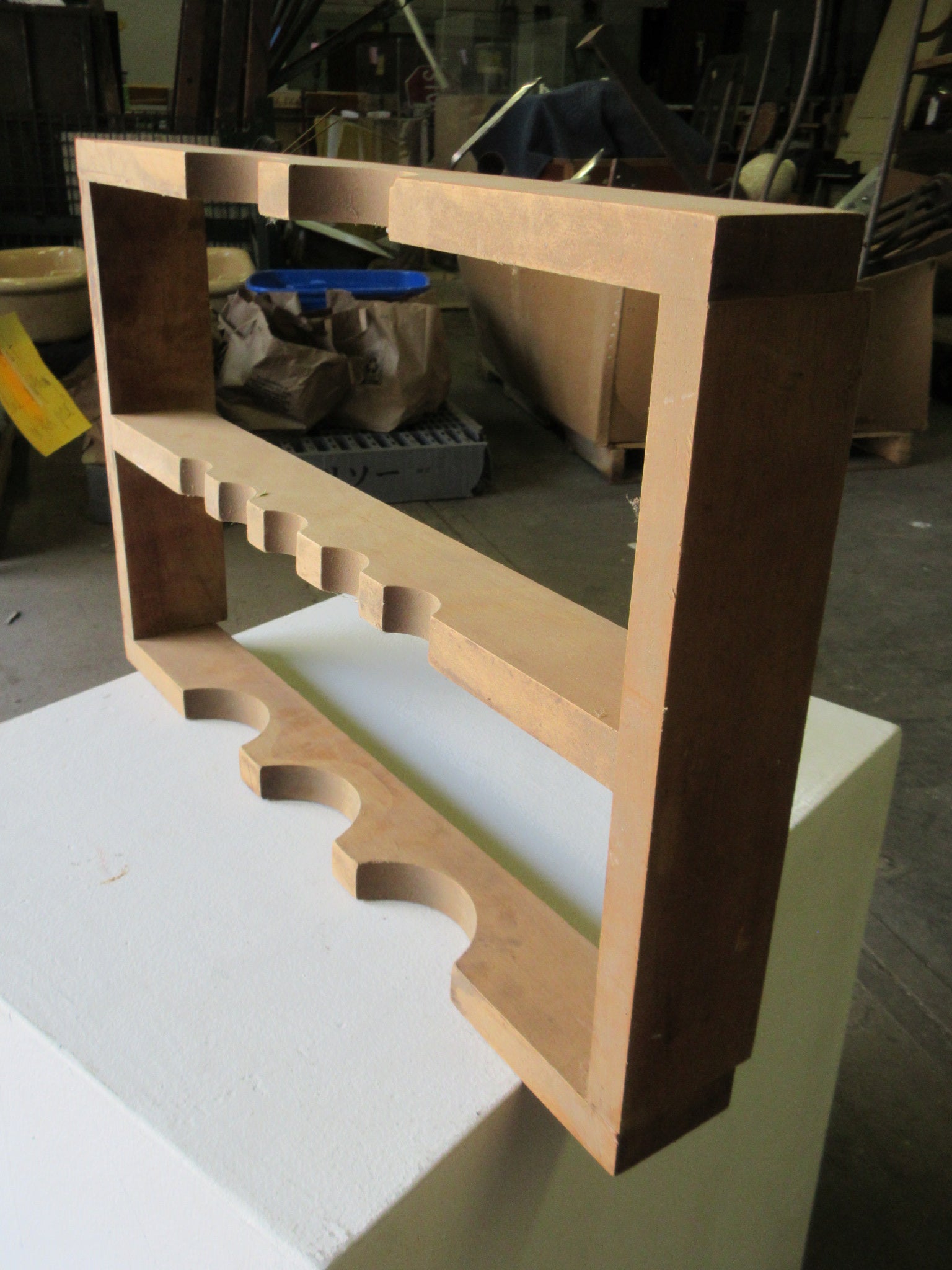 Neutral Wood Wine Rack