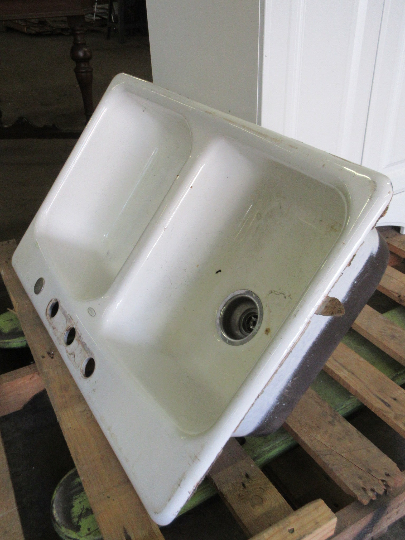 Double Basin Cast Iron Sink
