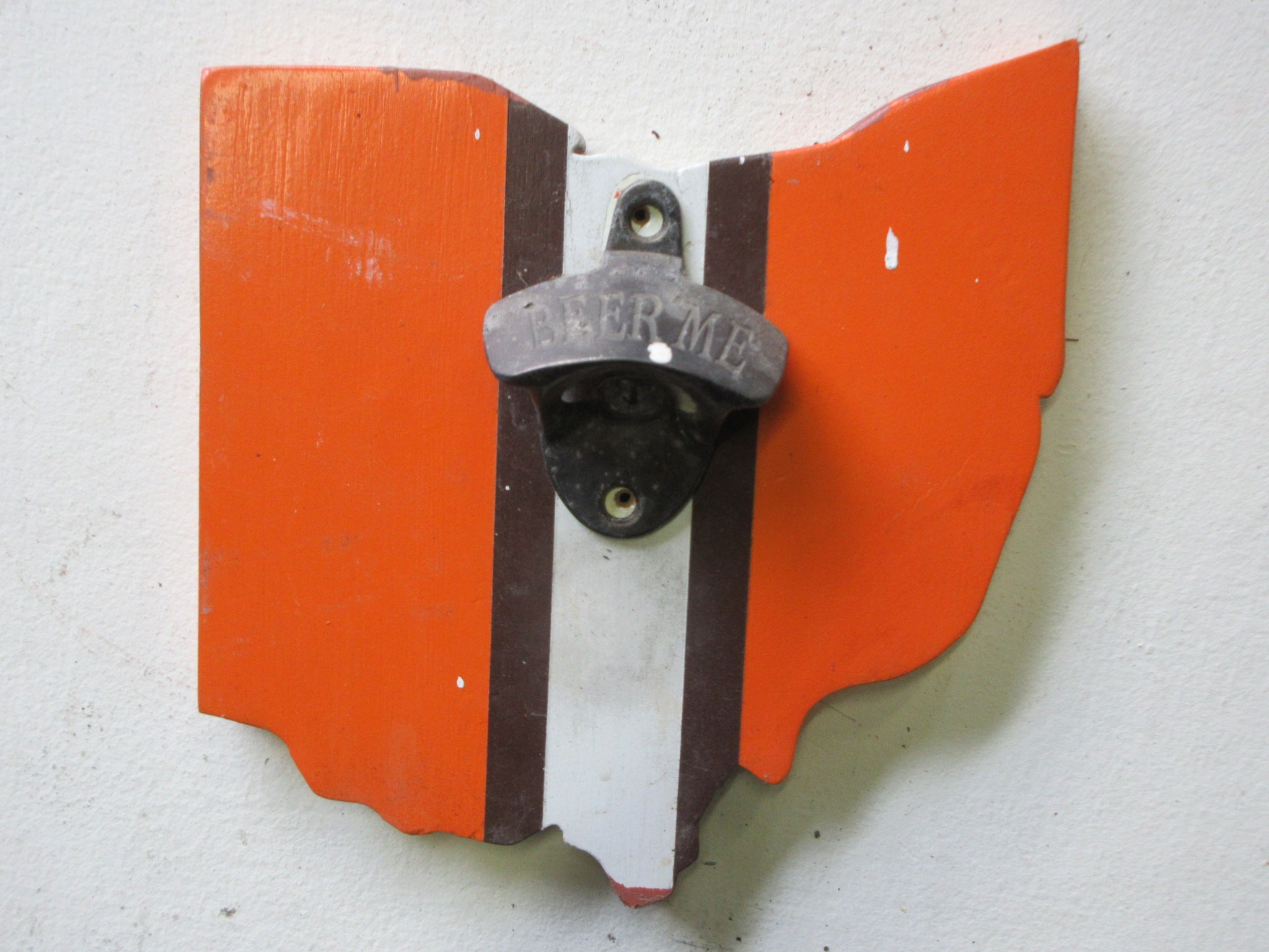 Cleveland Browns Ohio Wall Mount Bottle Opener