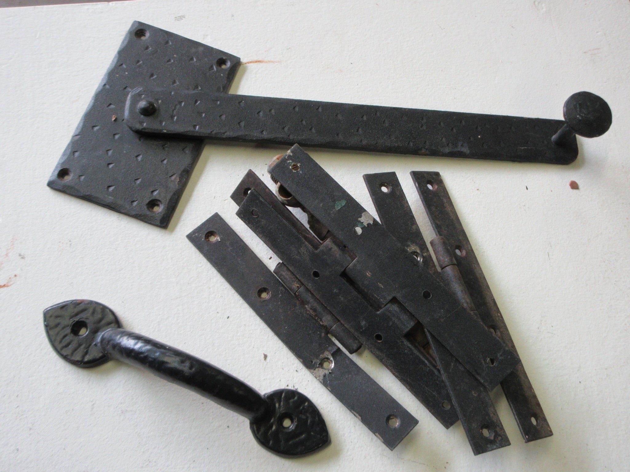 Wrought Iron Gate Hardware (Five Pieces)