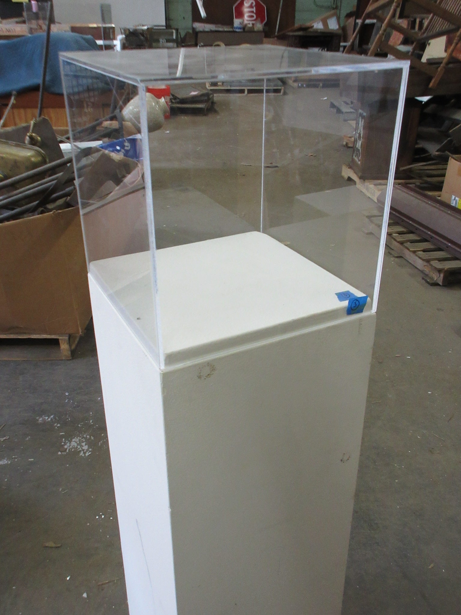 Pedestal Display Stand with Cover 12x12"