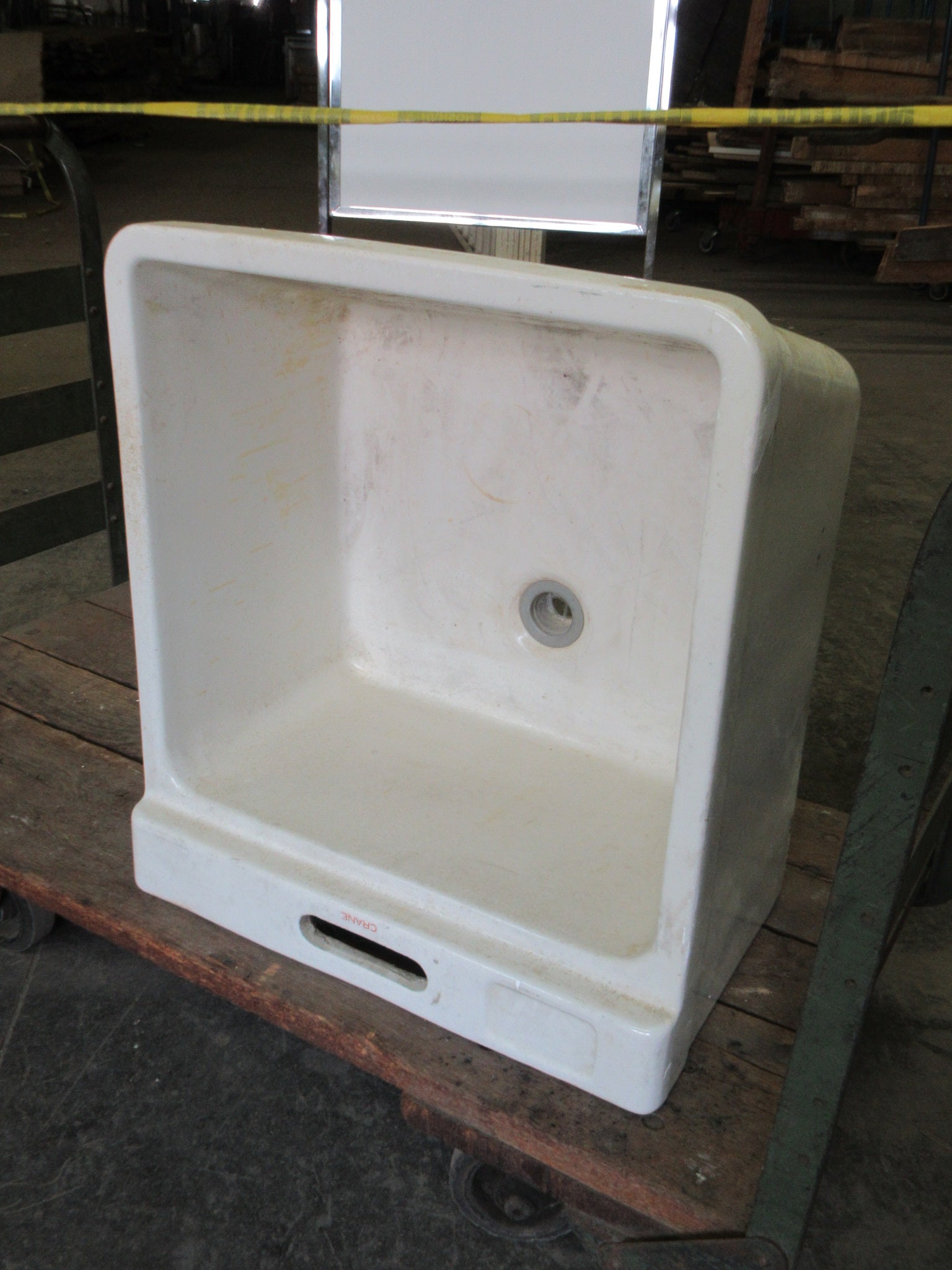 Vintage Ceramic Crane Wall Mount Sink