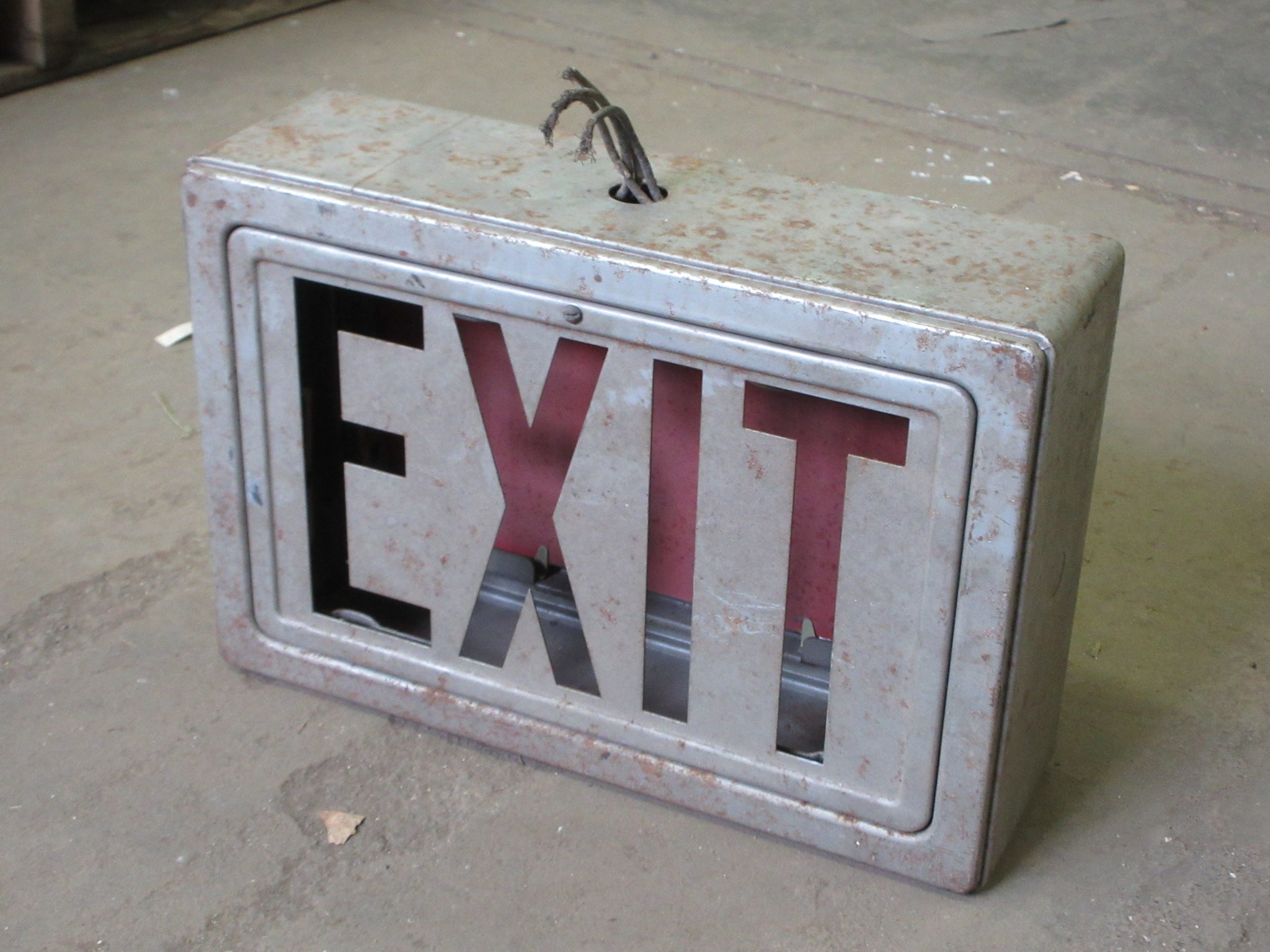 Industrial Ceiling Mount EXIT Sign