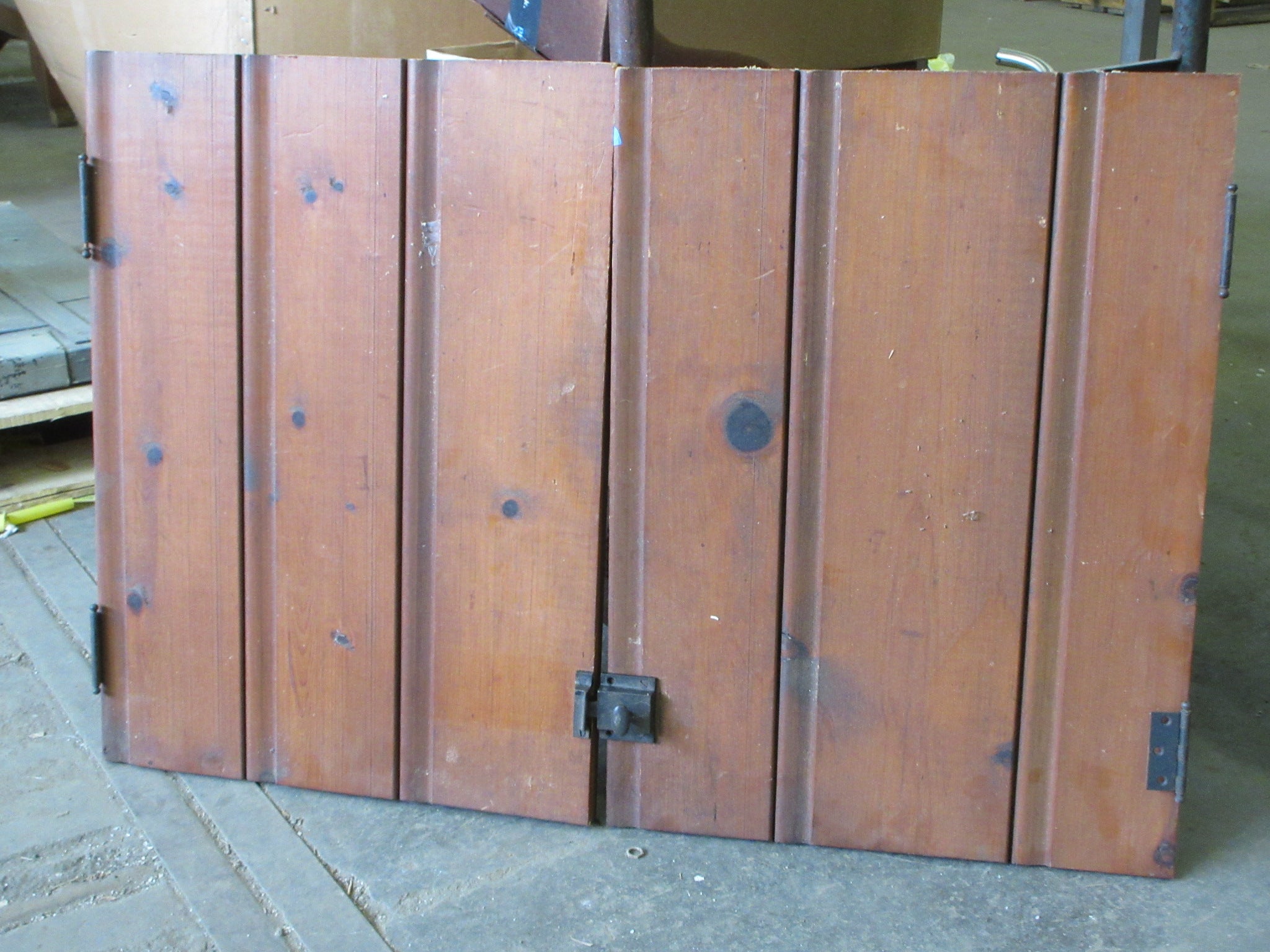 Pair of Tongue and Groove Right Hand Latch Cabinet Doors