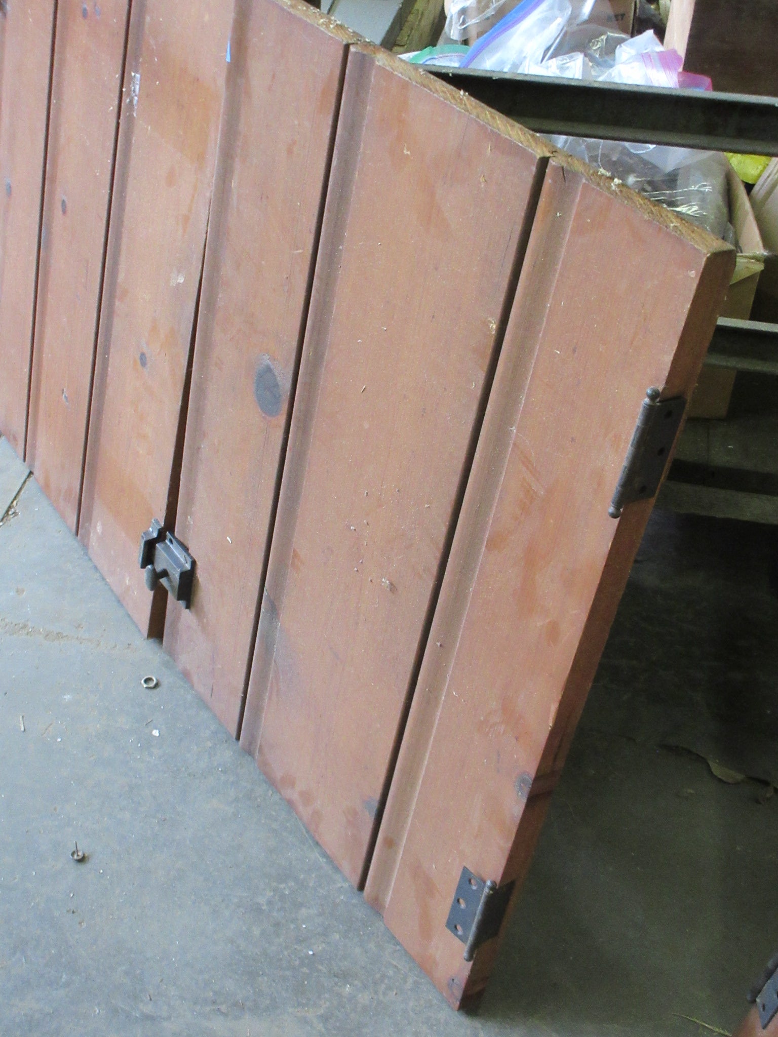 Pair of Tongue and Groove Right Hand Latch Cabinet Doors